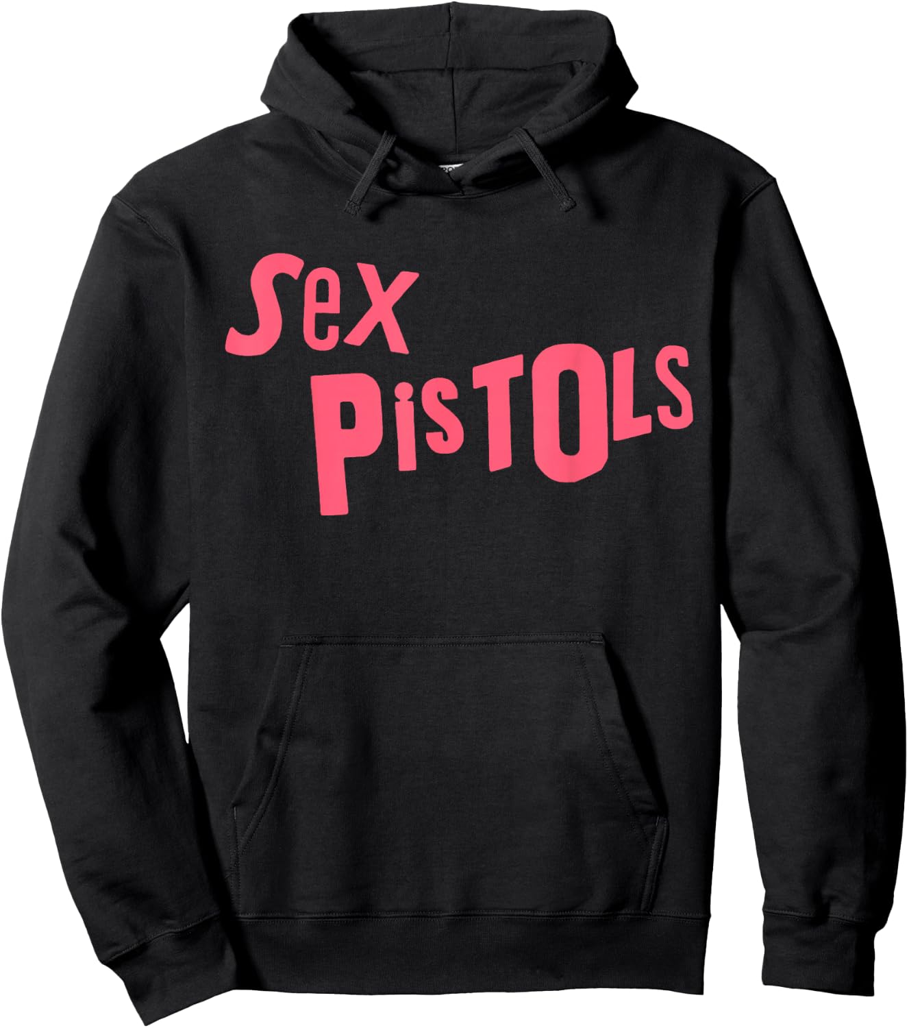 Sex Pistols Official Pink Logo Hoodie - Hoodie | Black
