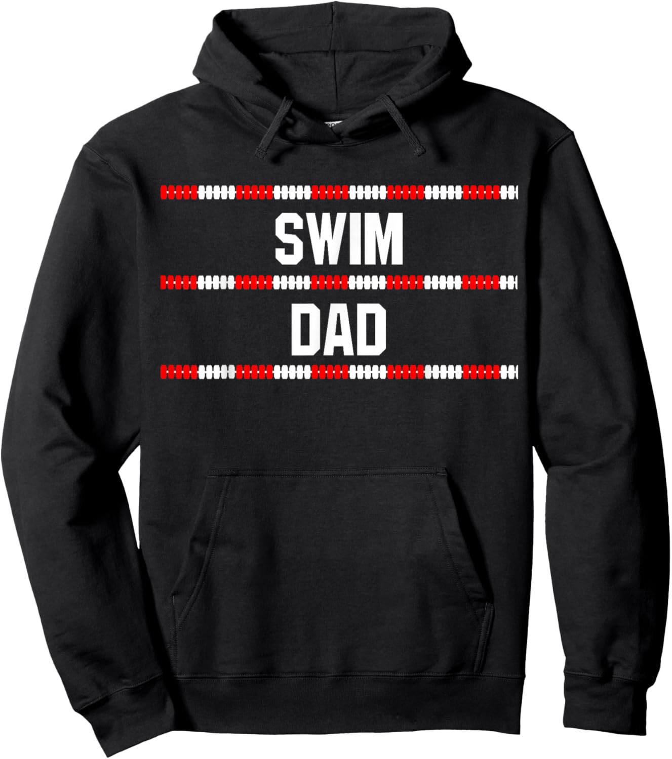 Swim Dad T Shirt Hoodie - Hoodie | Black