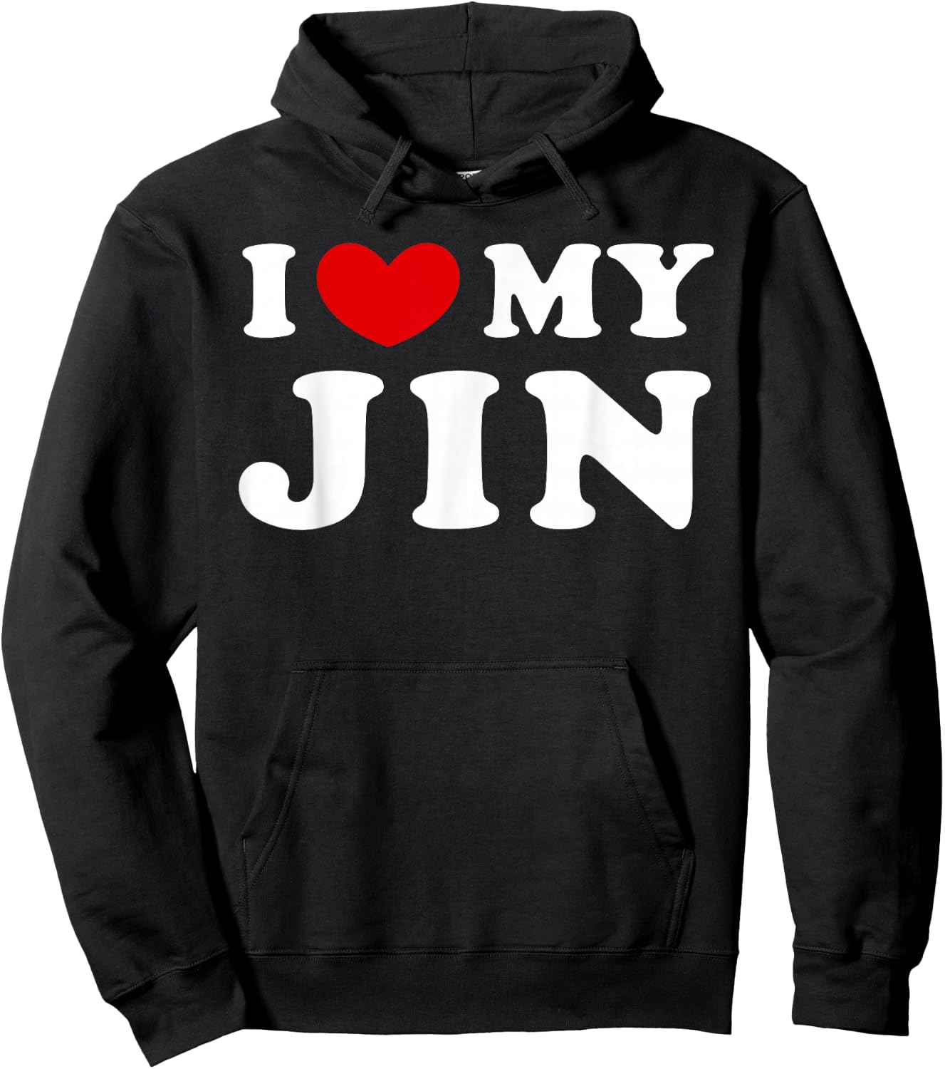 I Love My Jin, I Heart My Jin Hoodie - Hoodie | Black
