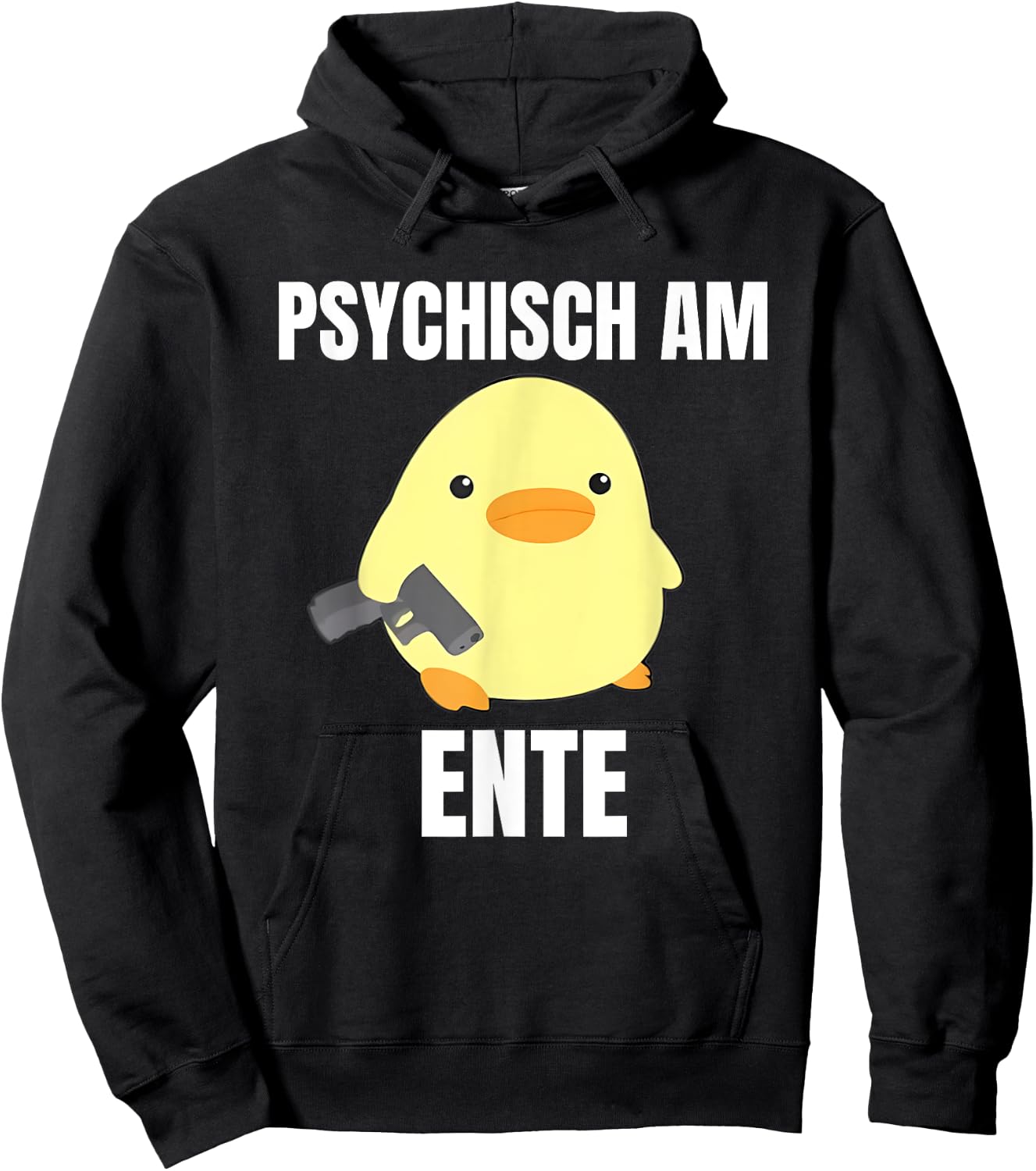 Psychisch am Ente - Funny , black Hoodie - Hoodie | Black