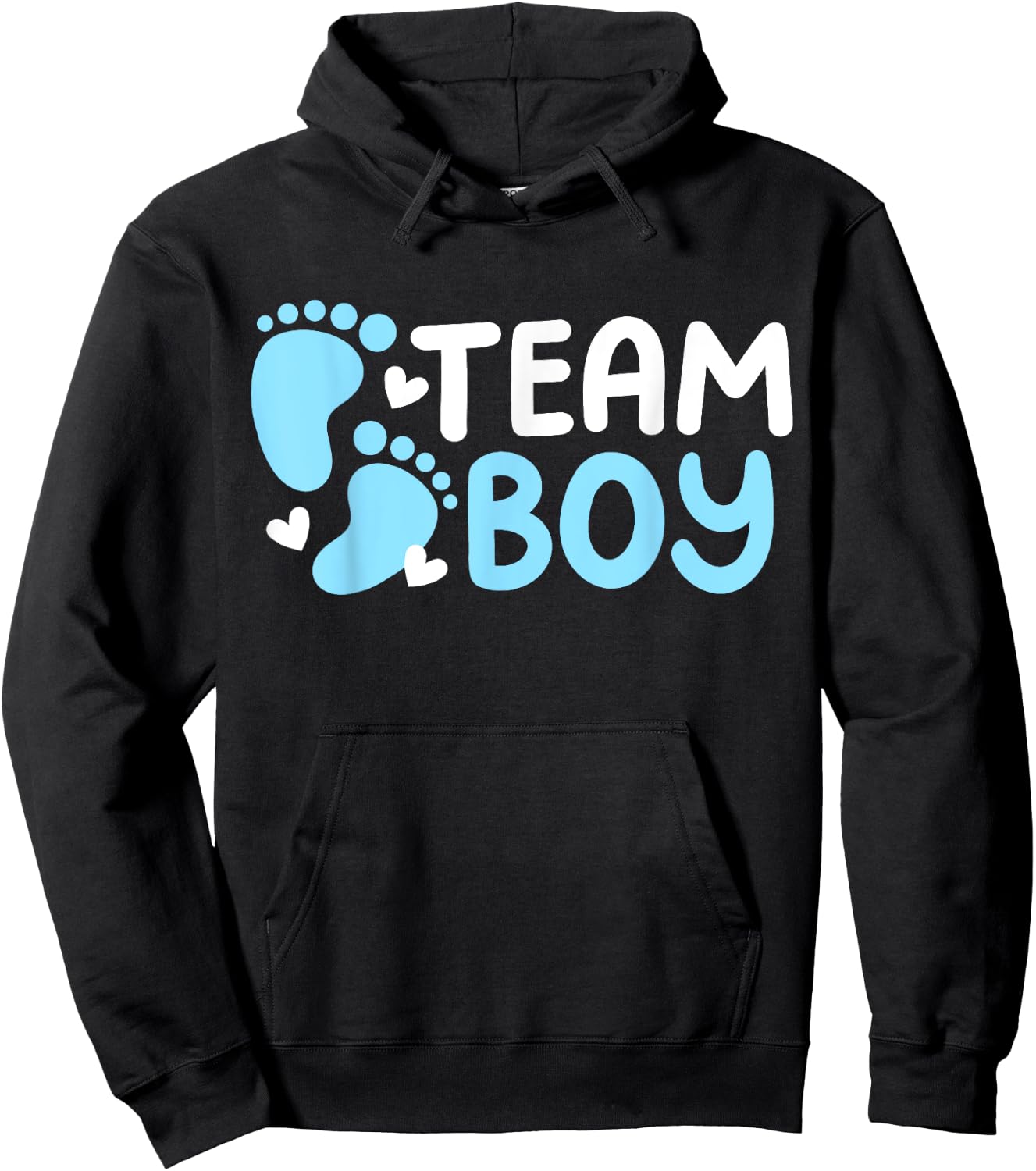 Gender Reveal Party Team Boy Hoodie - Hoodie | Black