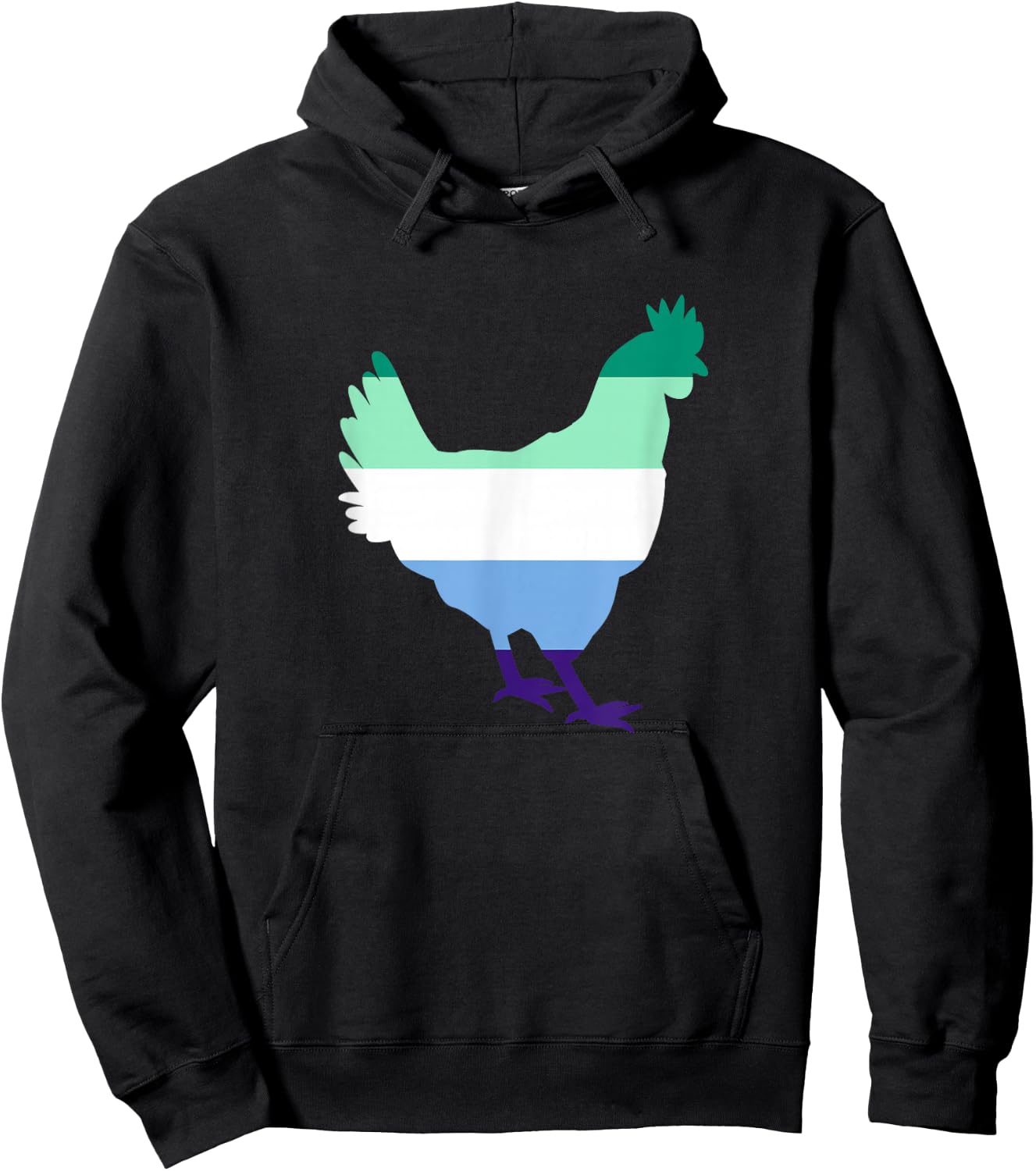 MLM Flag Chicken Lover Gay Vincian MLM Pride Hoodie - Hoodie | Black