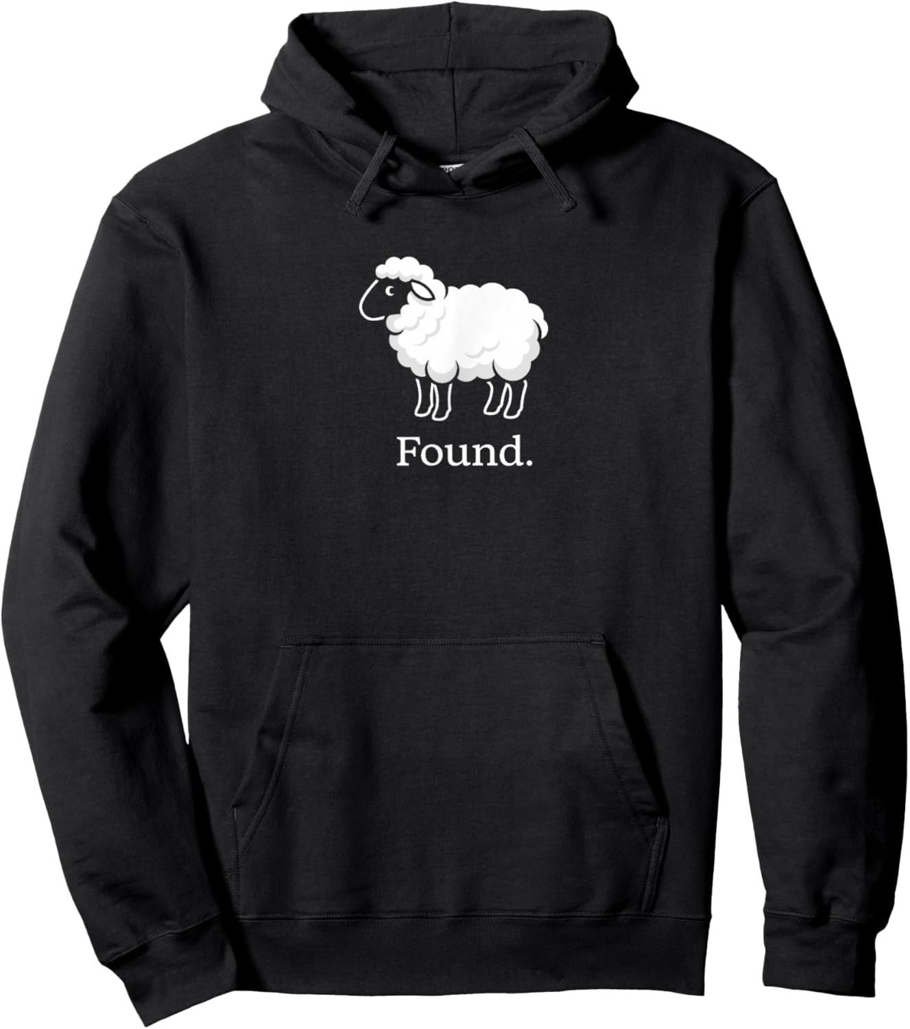 Found Sheep Lamb Christian Hoodie - Hoodie | Black