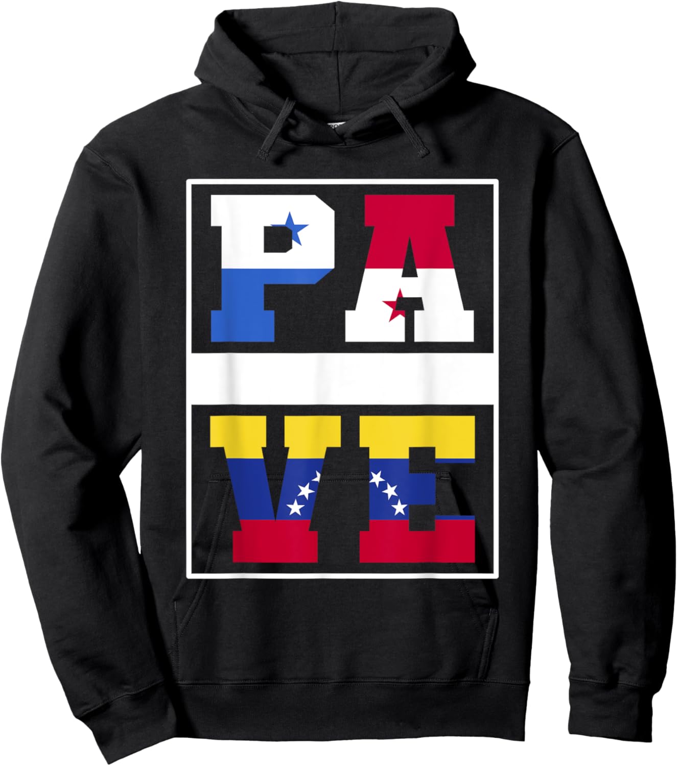 Half Panamanian Venezuelan Mixed Heritage Panama Venezuela Hoodie - Hoodie | Black