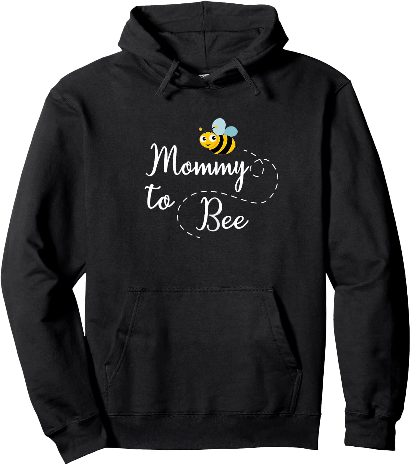 Ladies Mommy to Bee Cute Pregnancy Announcement , black Hoodie - Hoodie | Black