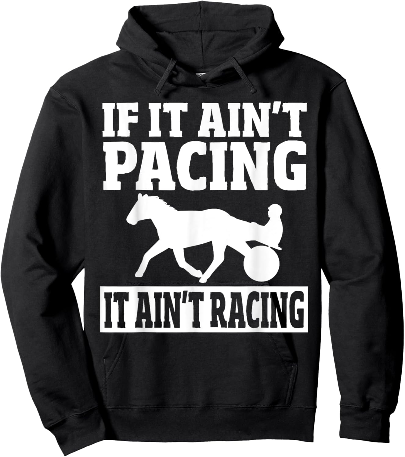 Harness Racing Jockey Horse Racer Funny Harness Racing Hoodie - Hoodie | Black