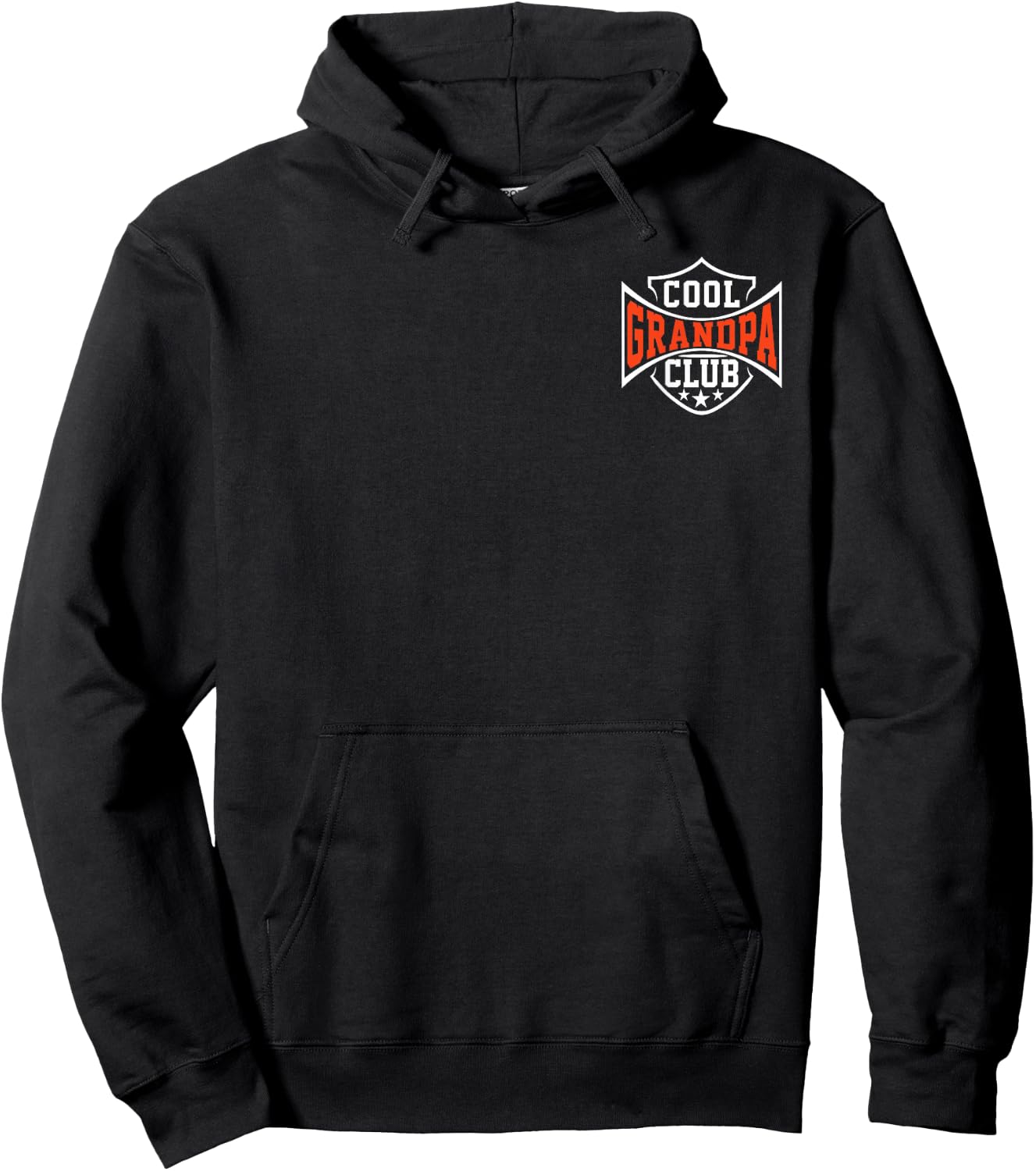 Cool Grandpa Club Funny Grandpa Father's Day Pocket Hoodie - Hoodie | Black