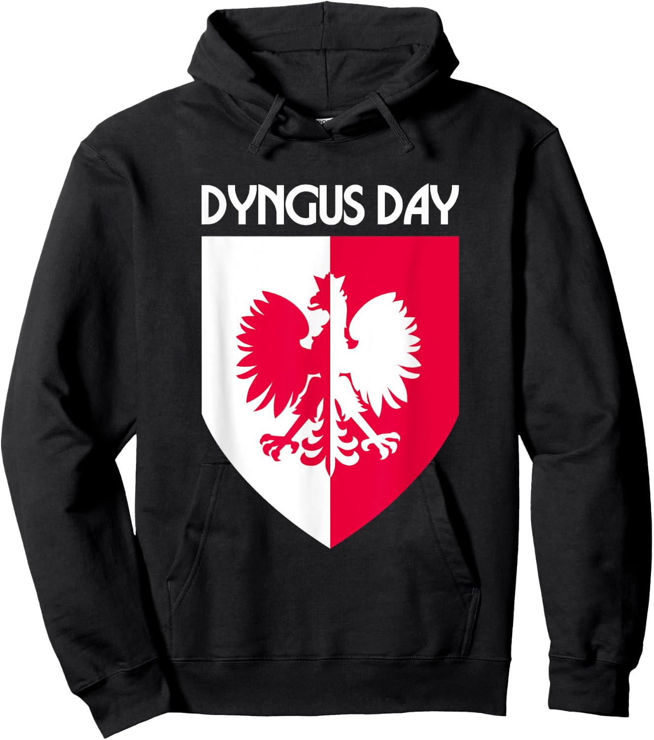Dyngus Day Polish Eagle Shield Hoodie - Hoodie | Black