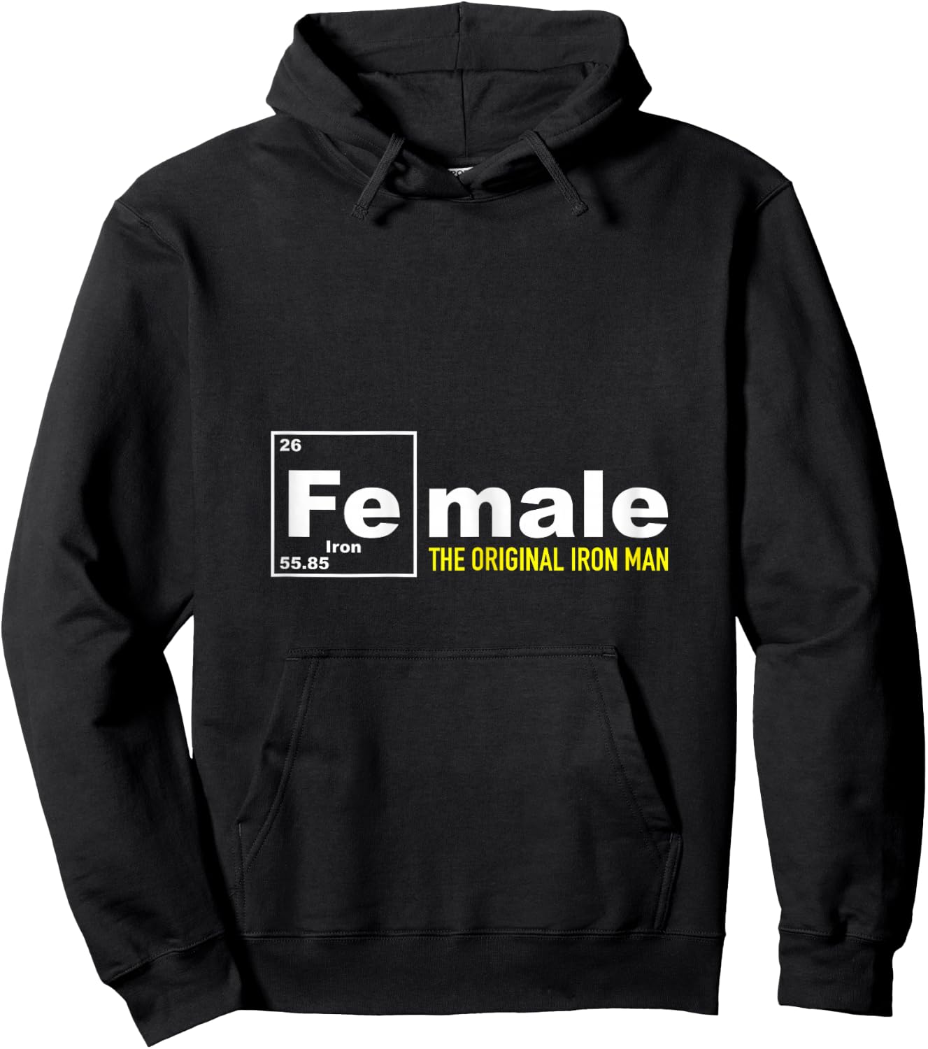 Flex Design Co. Iron Man Shirt, Iron Woman Shirt, Black , Women's Superhero , X-Small, Black, Short Sleeve Hoodie - Hoodie | Black