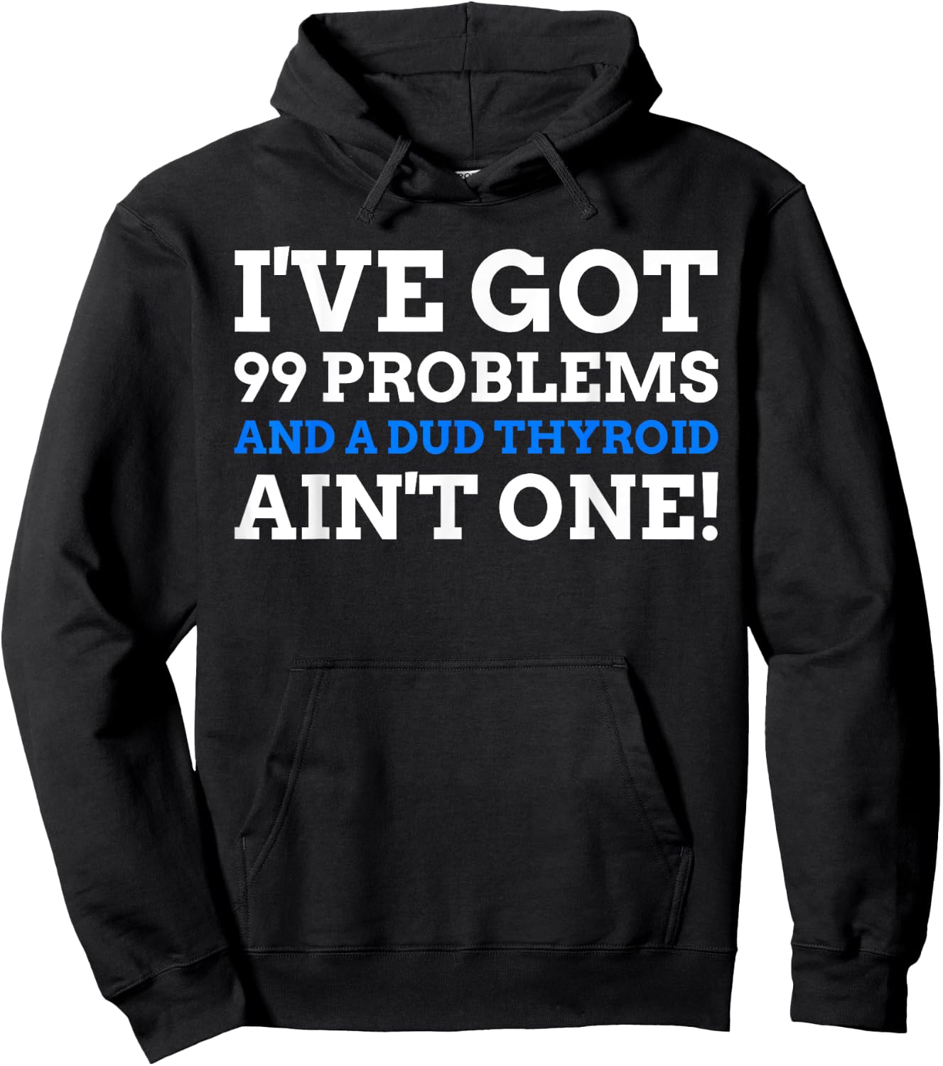 Funny Thyroid Surgery Gifts & Hyperthyroidism Hoodie - Hoodie | Black