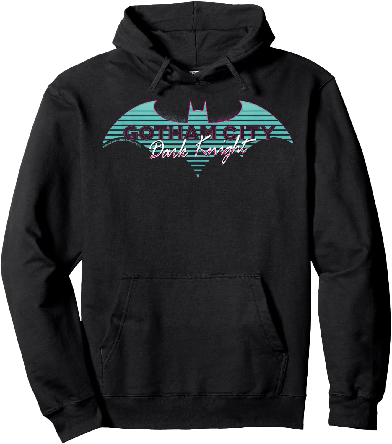 Batman Dark Knight Gotham City Retro Wave , Black, S Hoodie - Hoodie | Black