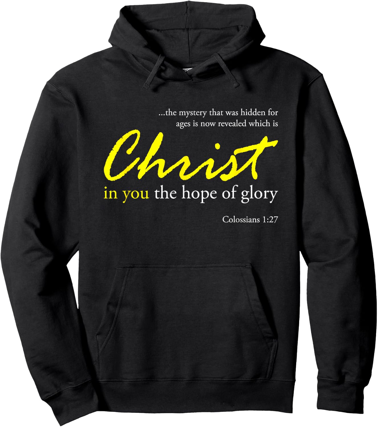 Christ in you the hope of glory Hoodie - Hoodie | Black