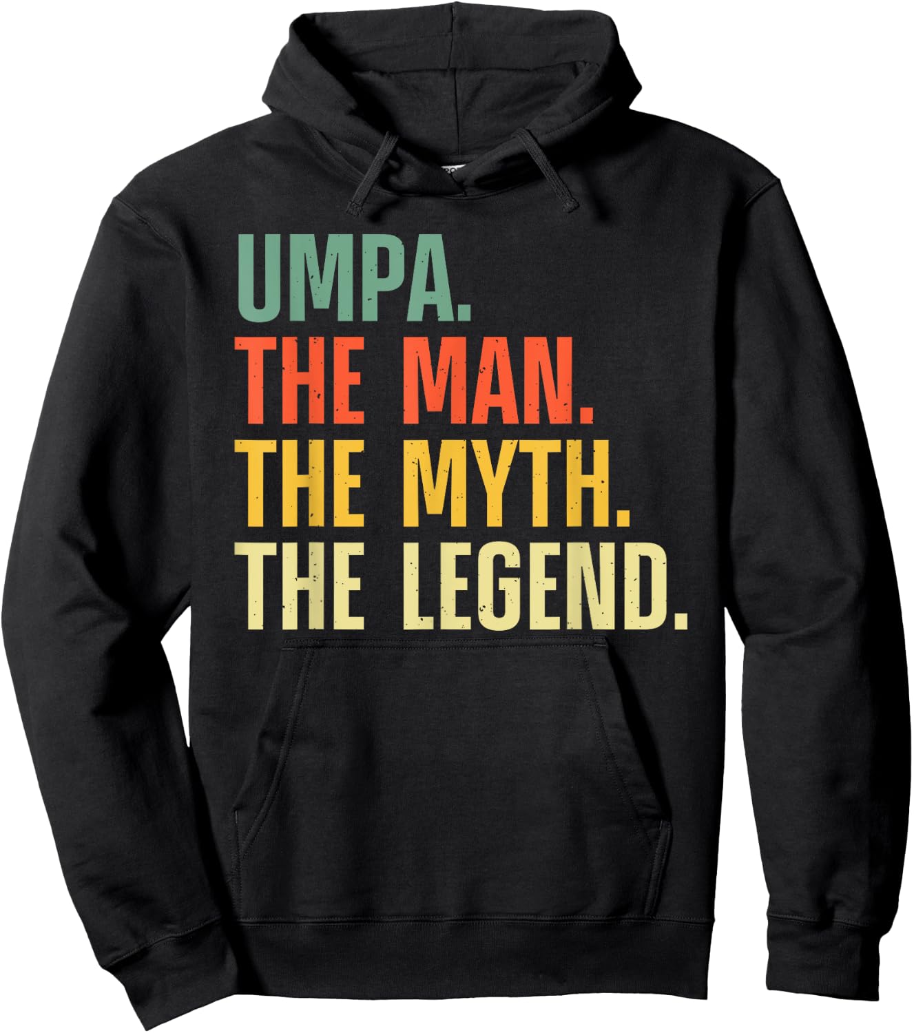 Best Umpa Design For Grandpa Grandfather From Grandkids Umpa Hoodie - Hoodie | Black