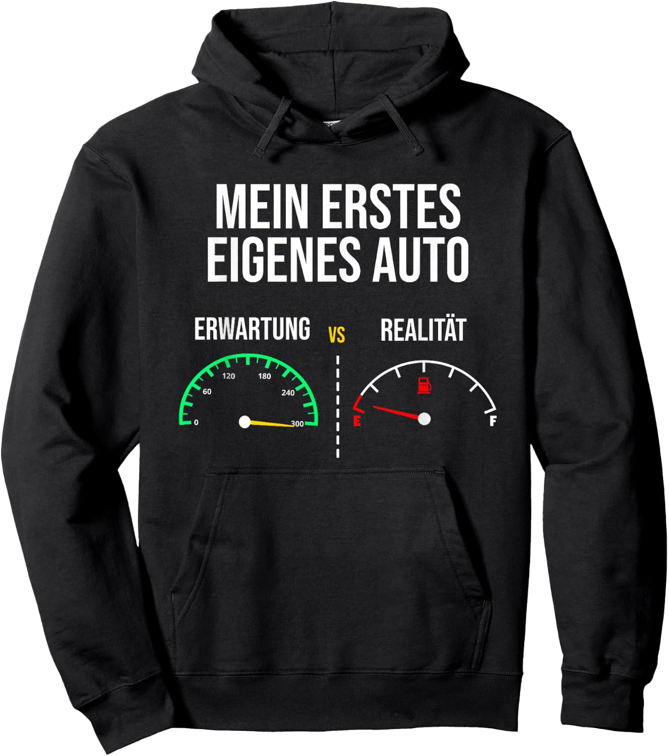 Car Saying First Own Car Meme Expectation vs Reality , black Hoodie - Hoodie | Black