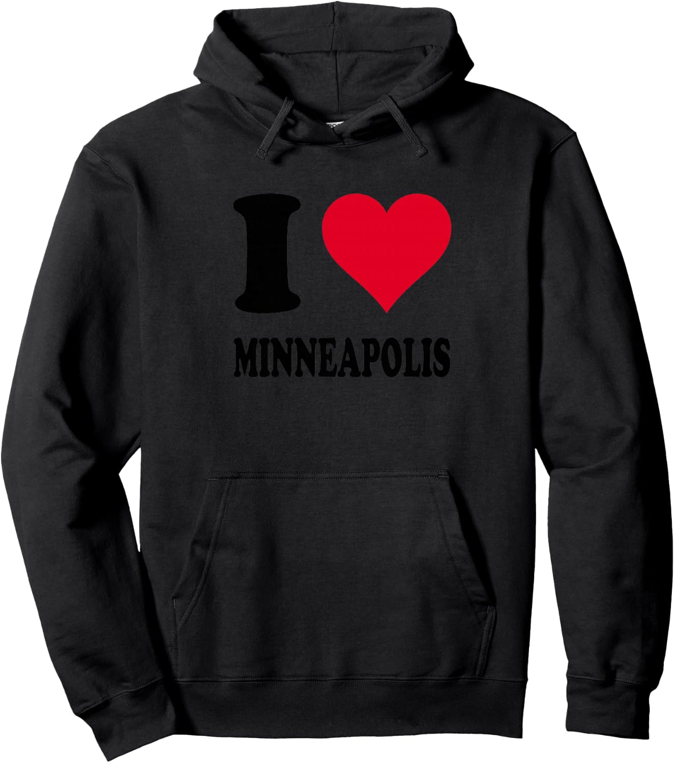 J'aime Minneapolis Haut de Gamme Hoodie - Hoodie | Black