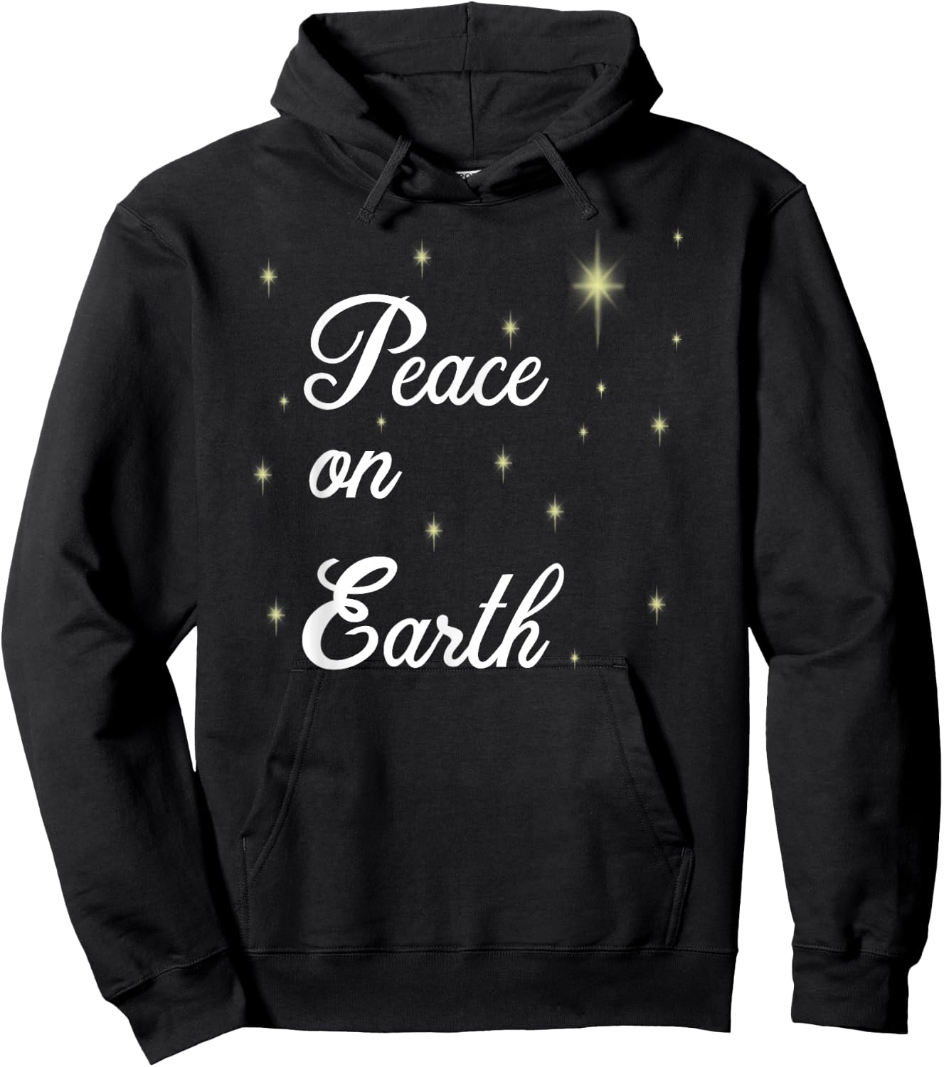 Christmas Holiday Peace on Earth Hoodie - Hoodie | Black