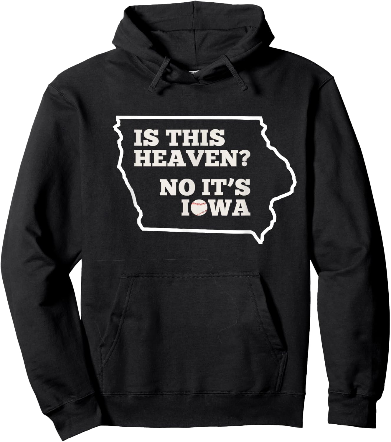 Is This Heaven No It's Iowa State Baseball Baseball Field Hoodie - Hoodie | Black
