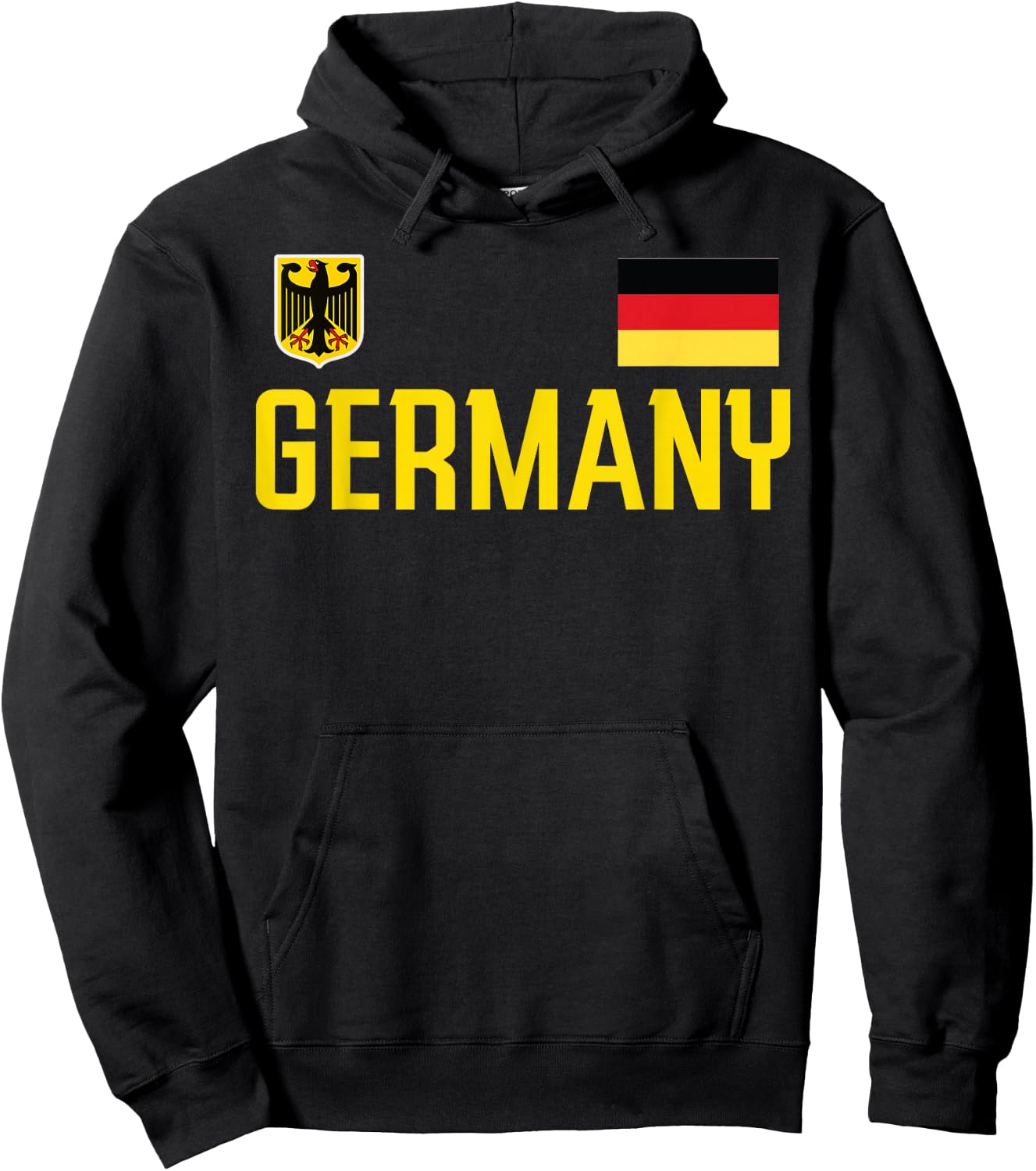 Germany Flag Deutschland Football Soccer Fan Men Women Kids Hoodie - Hoodie | Black