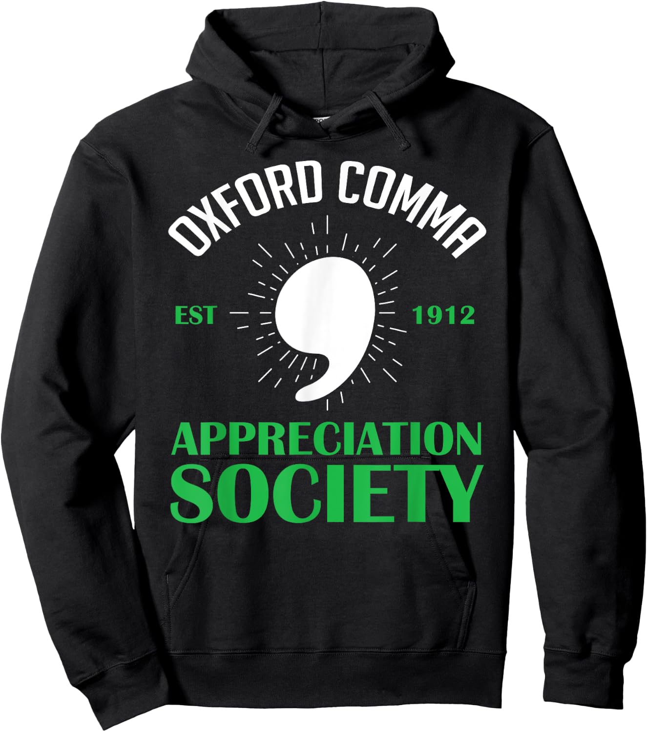 Oxford-Comma Est 1912 Appreciation Society Hoodie - Hoodie | Black