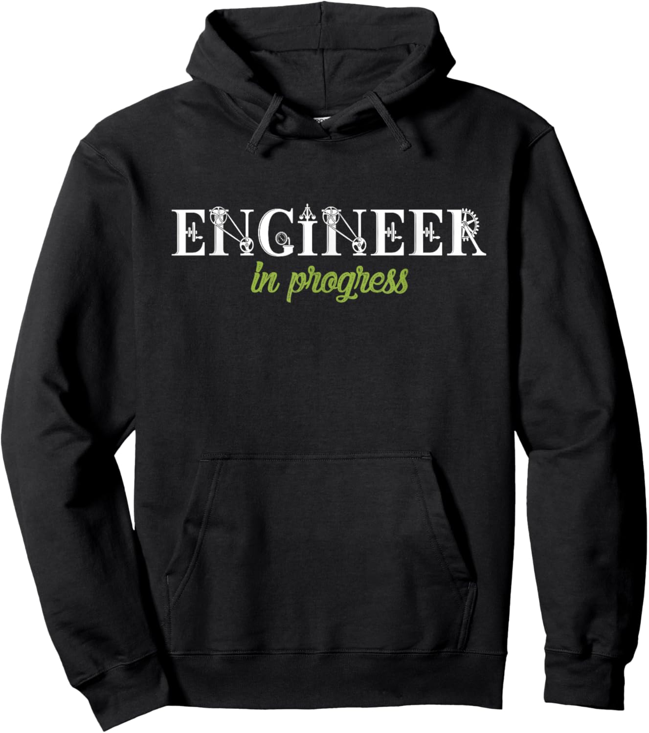 Engineer In Progress Funny Engineering Student Gift Hoodie - Hoodie | Black
