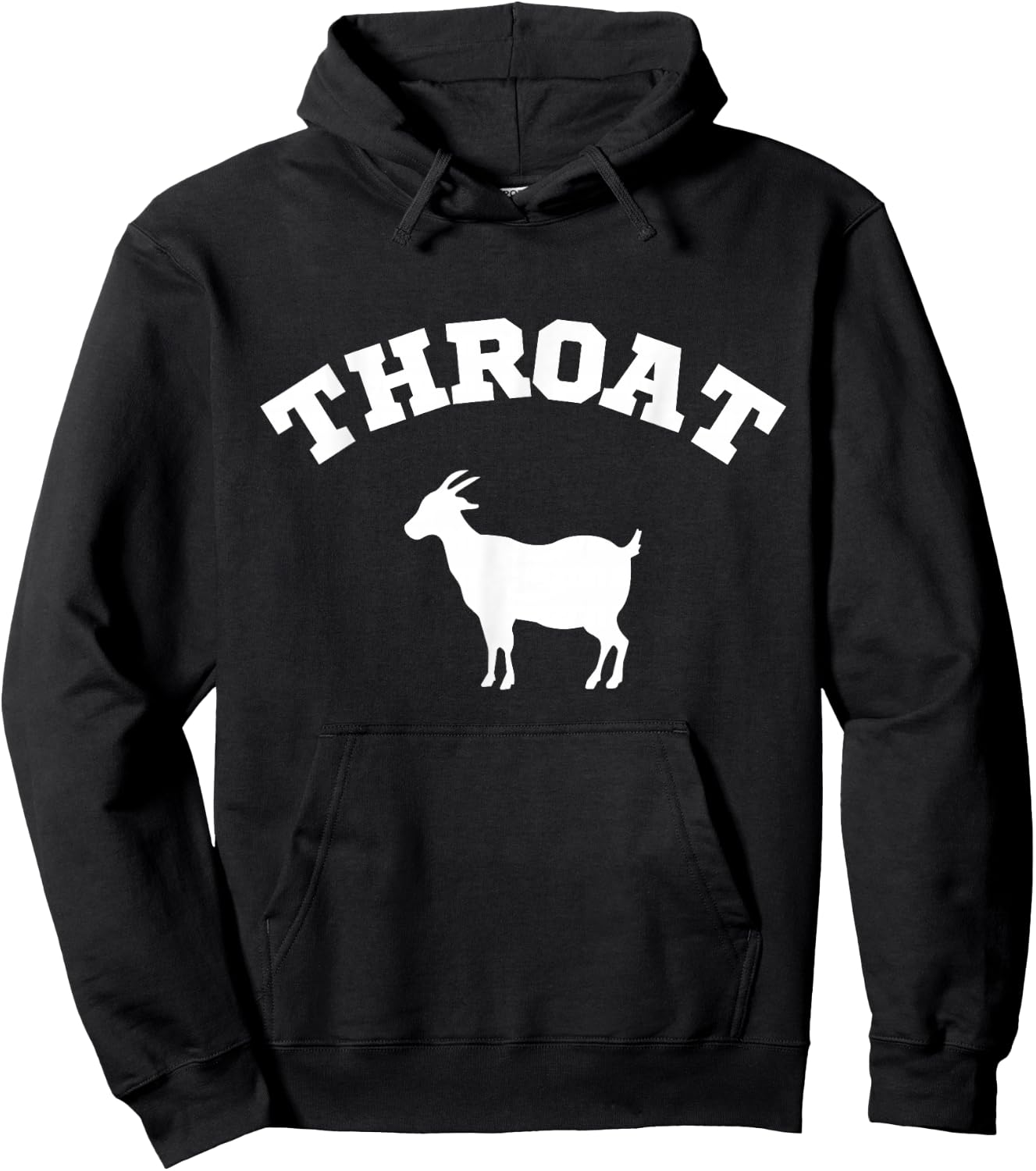 Throat Goat Funny , Small, Black Hoodie - Hoodie | Black