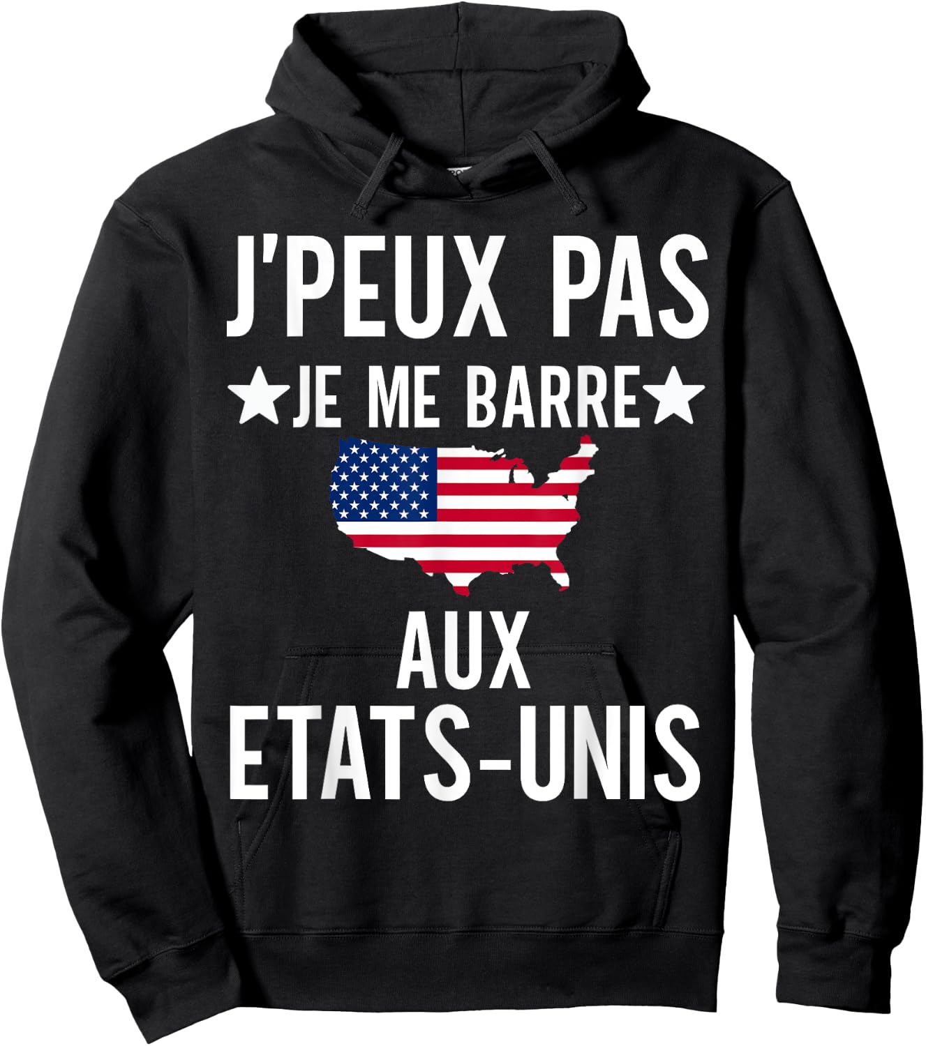 United States gift travel USA humor man woman America , Black, S Hoodie - Hoodie | Black
