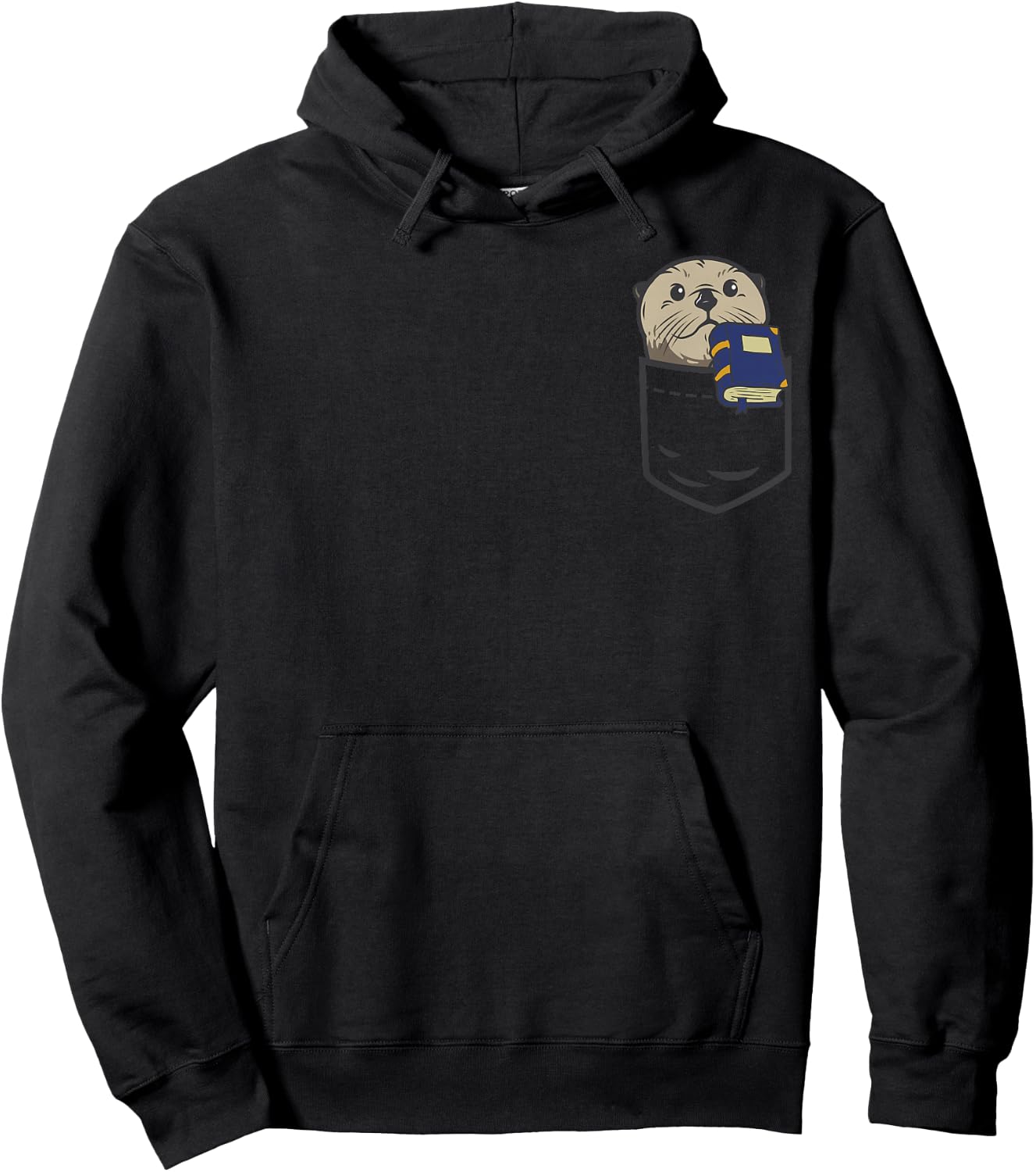 Otter Cute Read Reading Book Librarian Across America Kids Hoodie - Hoodie | Black