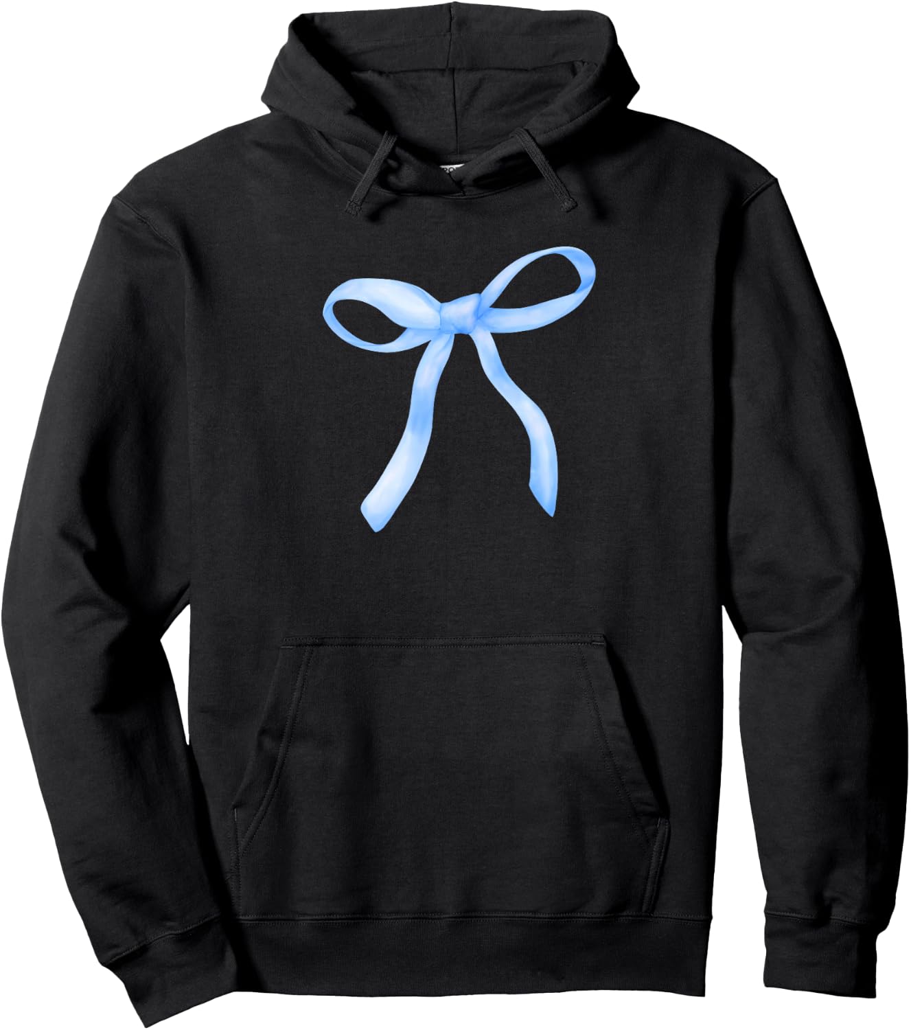 Cute Blue Bow For Girl Women Hoodie - Hoodie | Black