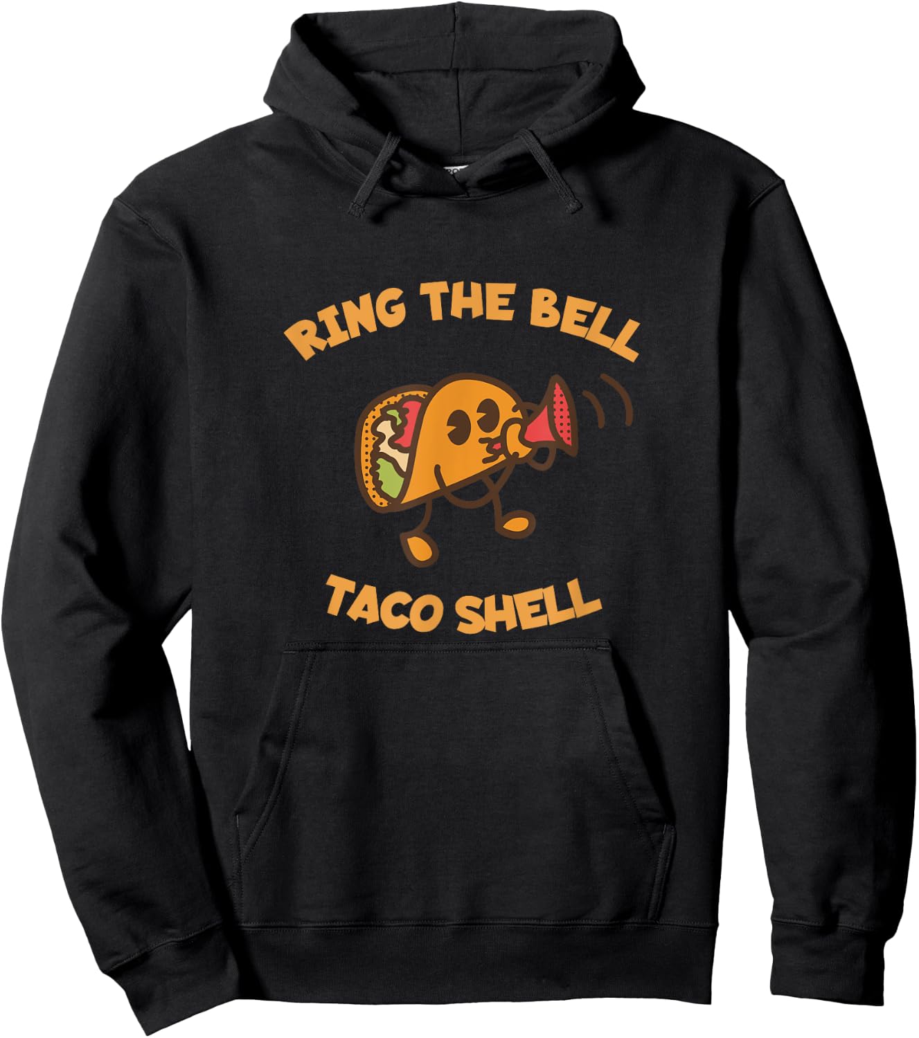 Ring The Bell Taco Shell for Taco Lover and Maker Hoodie - Hoodie | Black