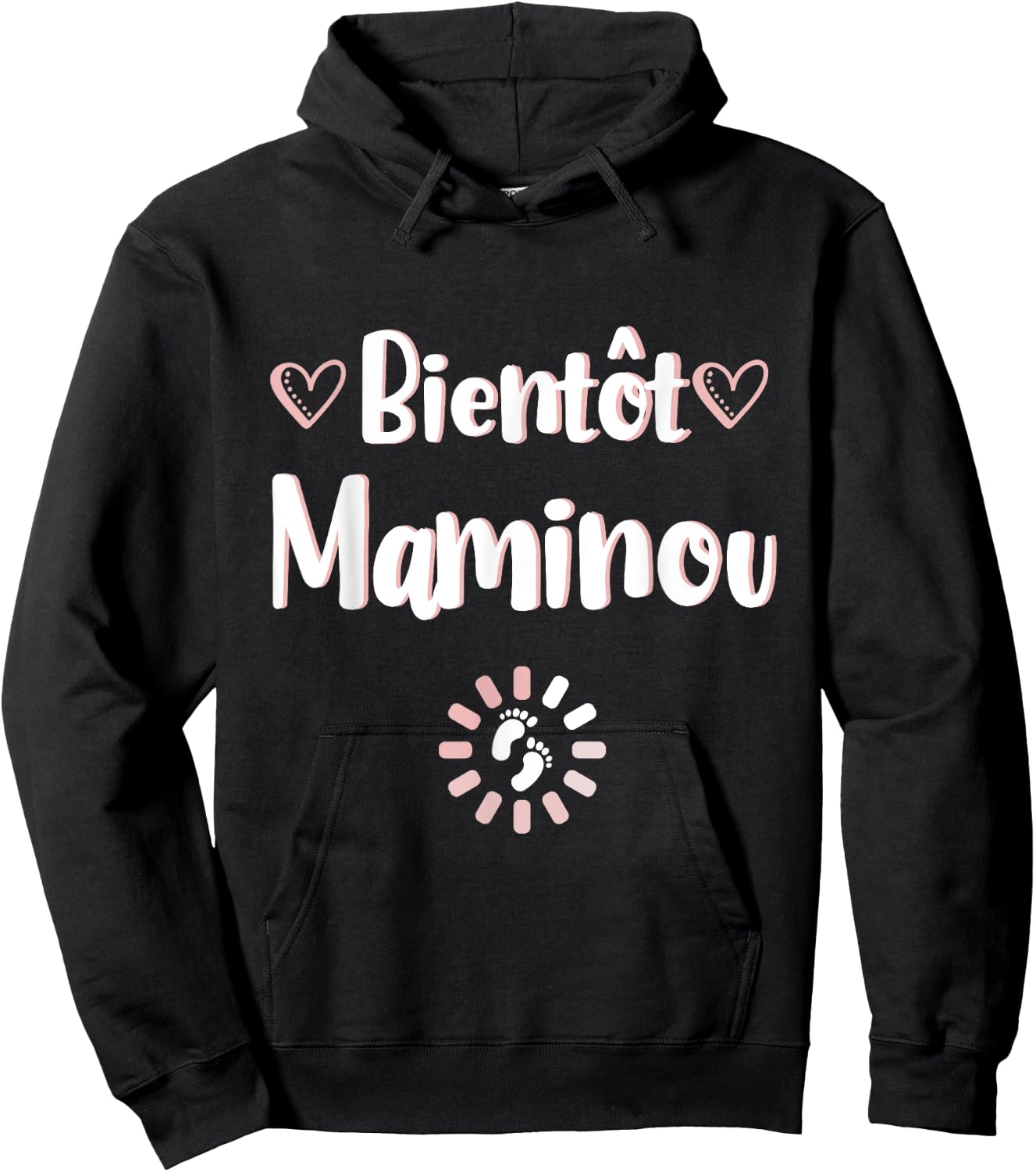 Announcement pregnancy granny soon maminou original Hoodie - Hoodie | Black