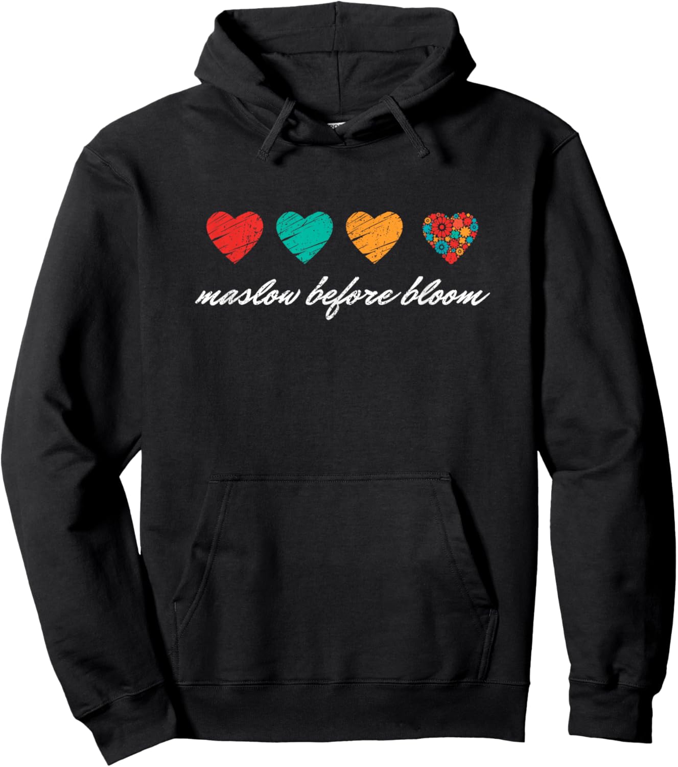 We have to Maslow Before Blooms SPED Teacher School Retro Hoodie - Hoodie | Black