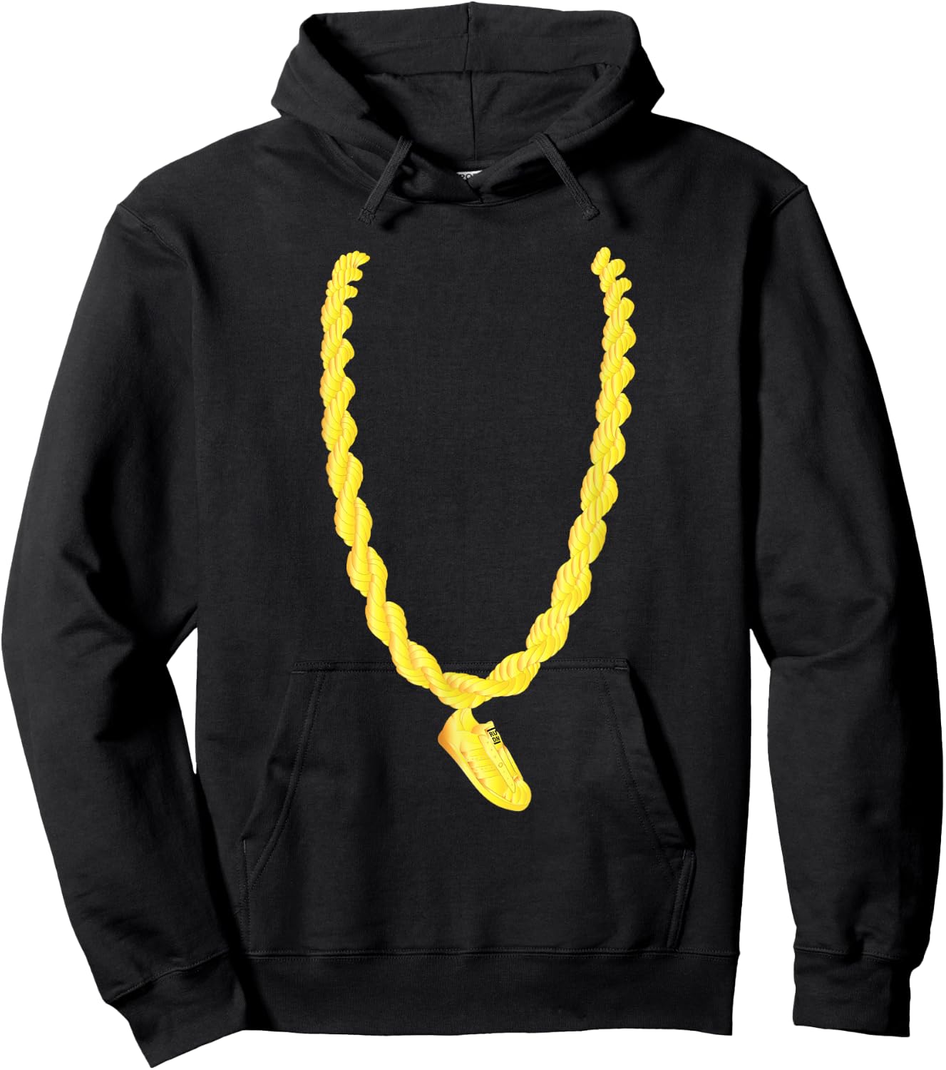 RUN DMC Gold Chain Hoodie - Hoodie | Black