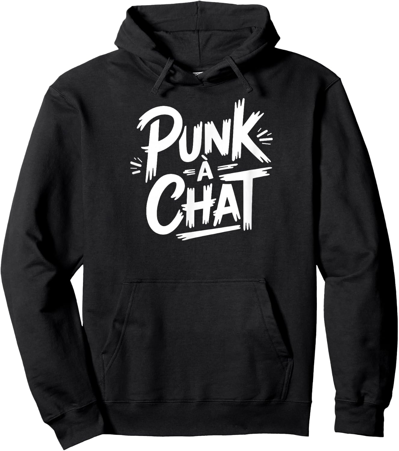 Punk Cat , Black, S Hoodie - Hoodie | Black