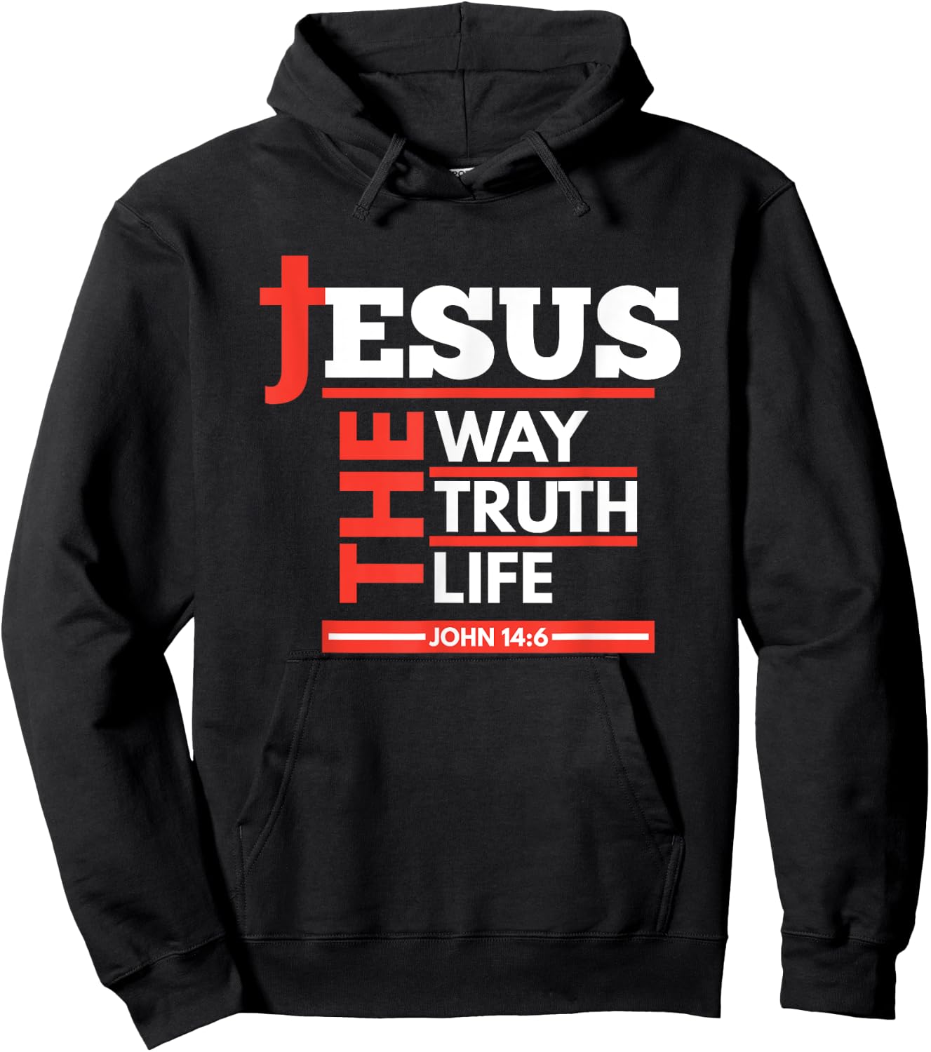 Jesus The Way Truth Life John 14 6 Christian Spiritual Hoodie - Hoodie | Black