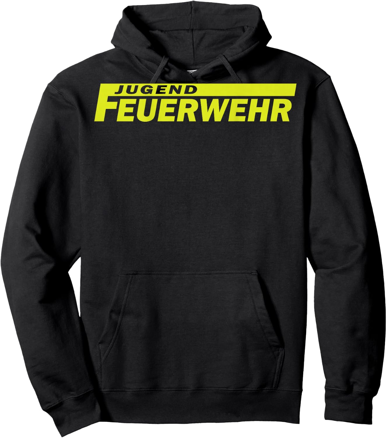 Jugendfeuerwehr Schriftzug groß Rücken - Feuerwehr Hoodie - Hoodie | Black