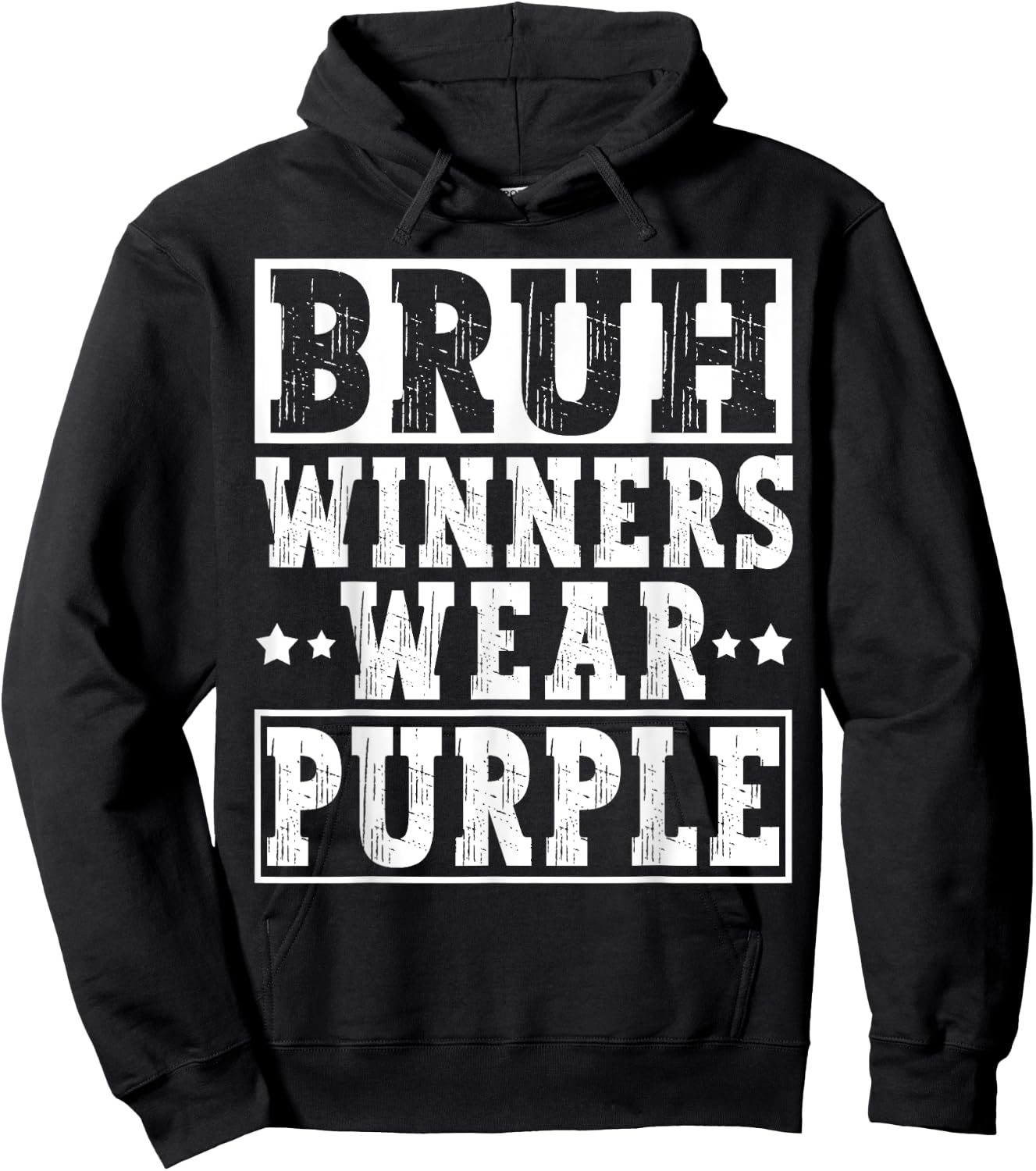Winners Wear Purple Color Team Sports Day Game Camp Team Hoodie - Hoodie | Black