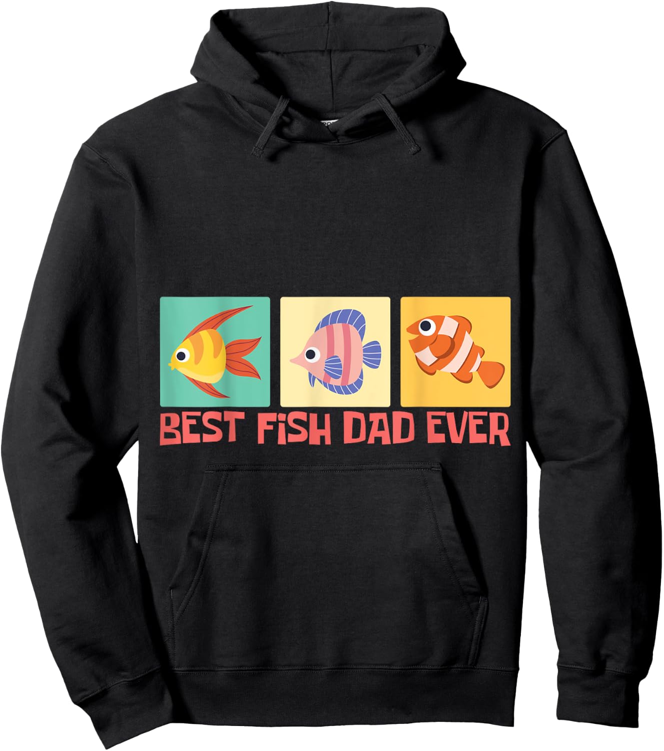 Best Fish Dad Ever Goldfish for Fish Keepers Hoodie - Hoodie | Black