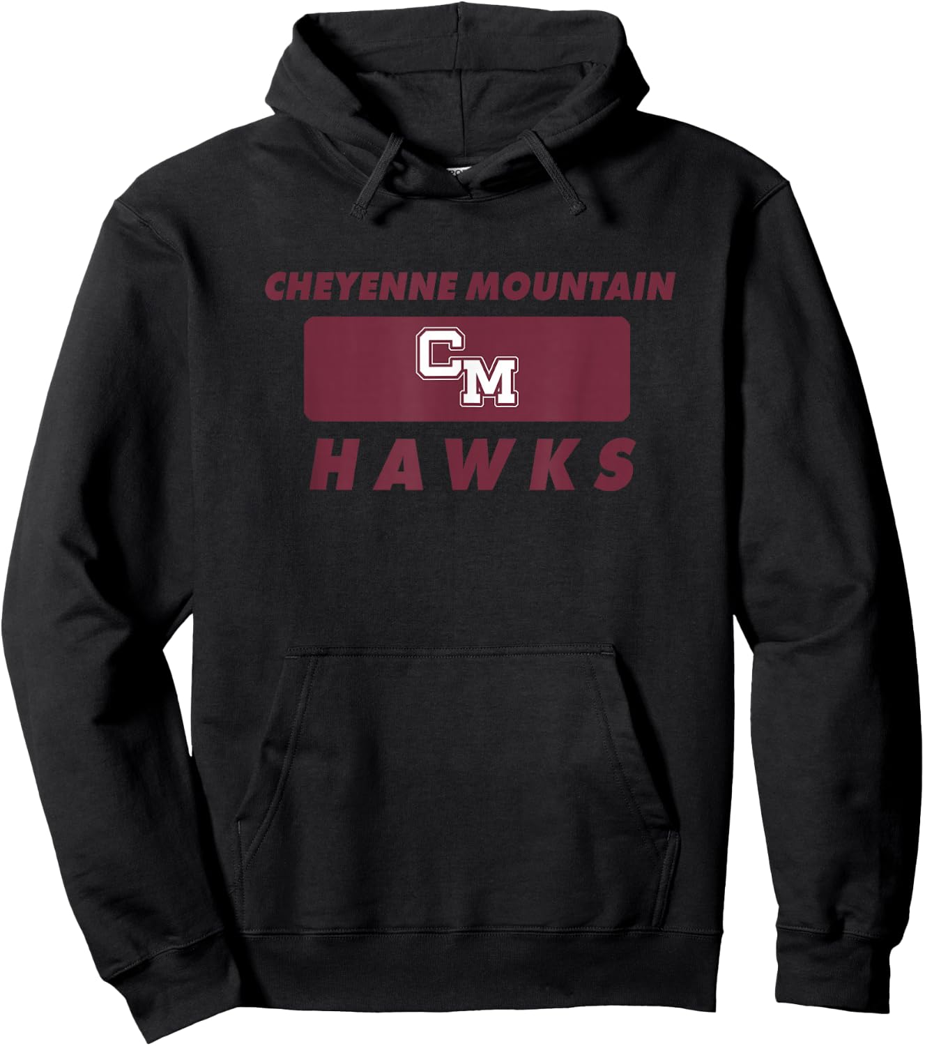 Cheyenne Mountain High School Hawks Colorado Springs Hoodie - Hoodie | Black