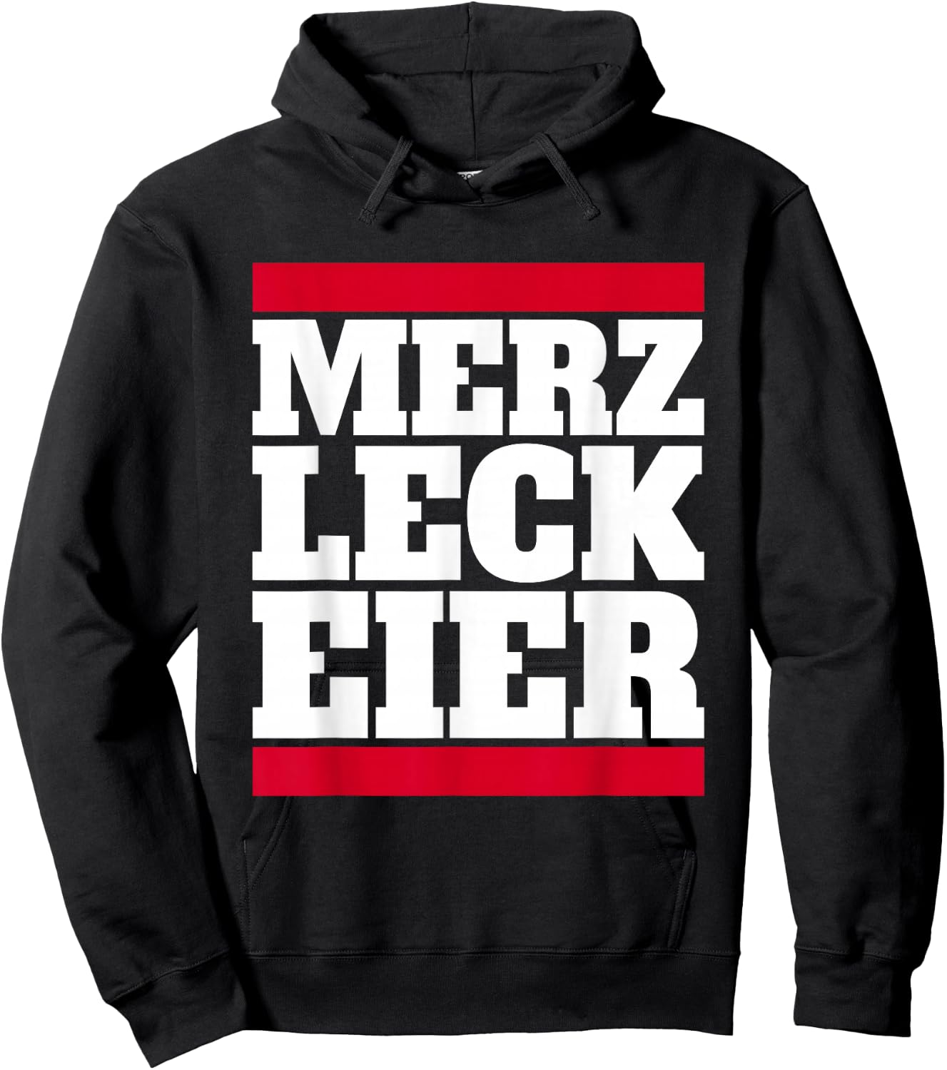 Merz Leck Eier Design Lustig Politik Deutschland Statement Hoodie - Hoodie | Black