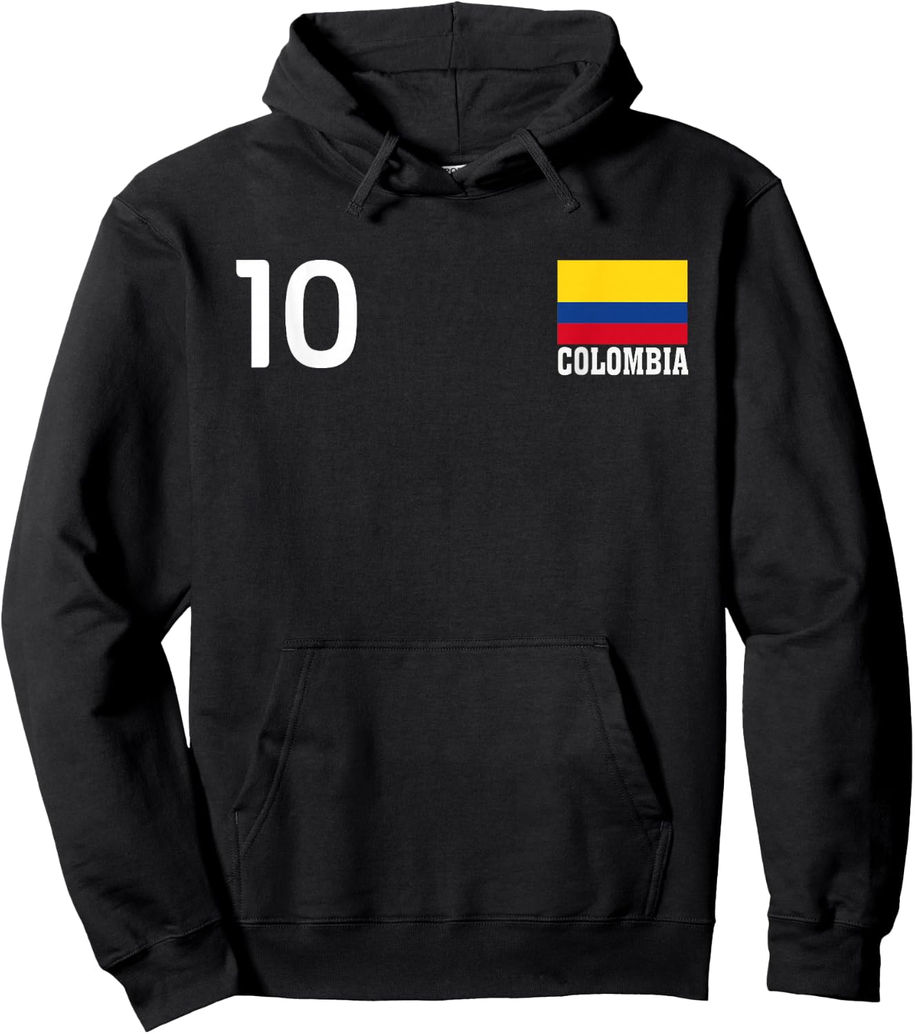 Drapeau National Colombie numéro 10 Patrimoine de la fierté Hoodie - Hoodie | Black