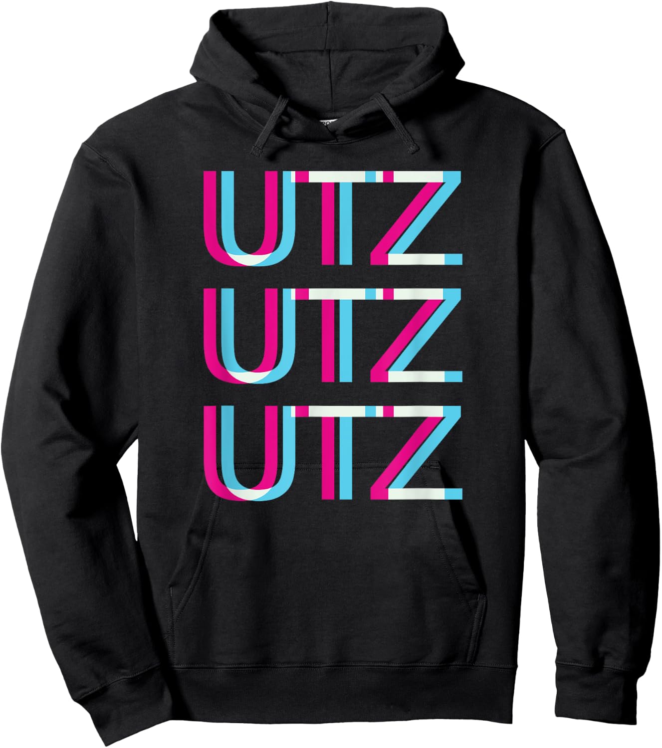 Utz Utz Utz Rave Techno Trippy EDM | Festival Hardcore Hoodie - Hoodie | Black