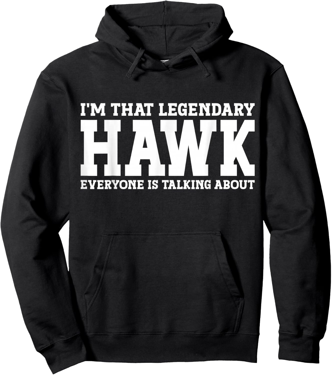 Hawk Surname Funny Team Family Last Name Hawk Hoodie - Hoodie | Black