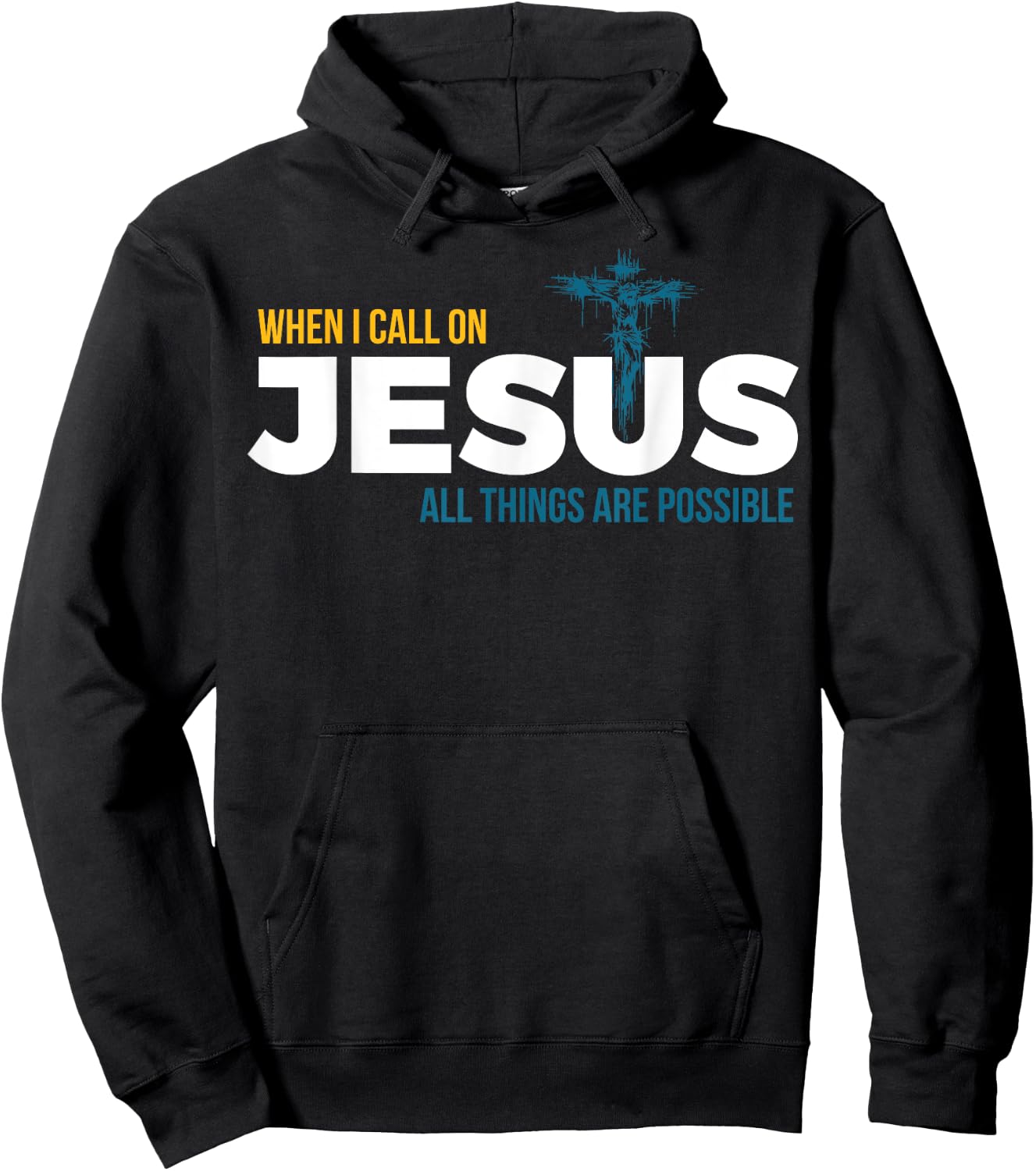 Jesus Christ and Faith Christian Bible and Love Jesus Hoodie - Hoodie | Black