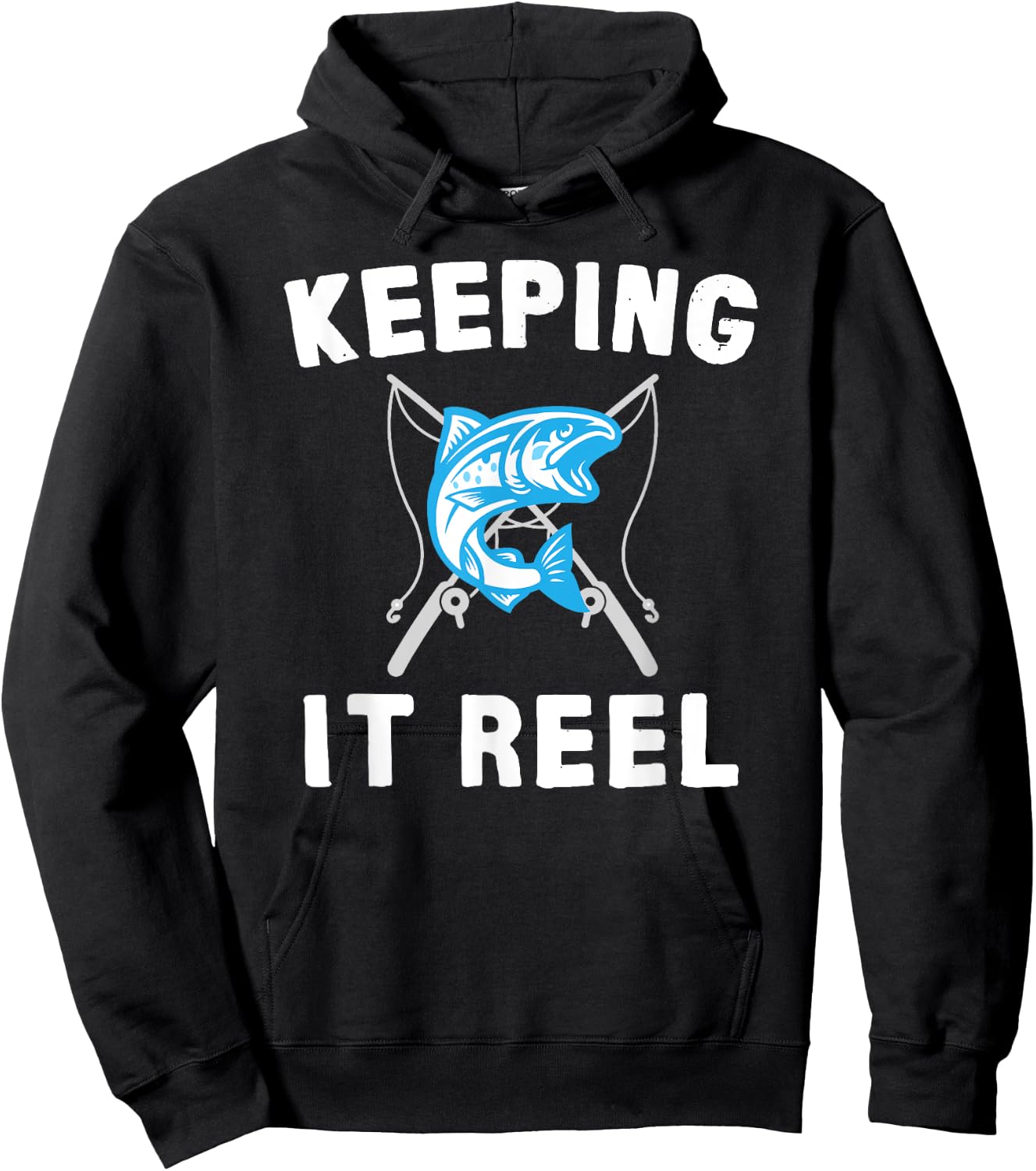 Keeping It Reel Fishing Hoodie - Hoodie | Black