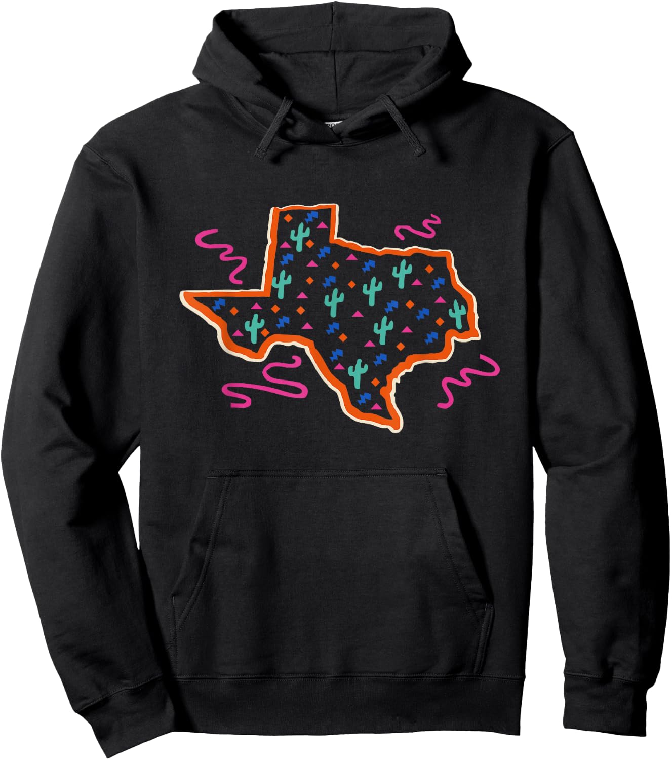 Texas Western Cowgirl Women Girls Cute Graphic Hoodie - Hoodie | Black