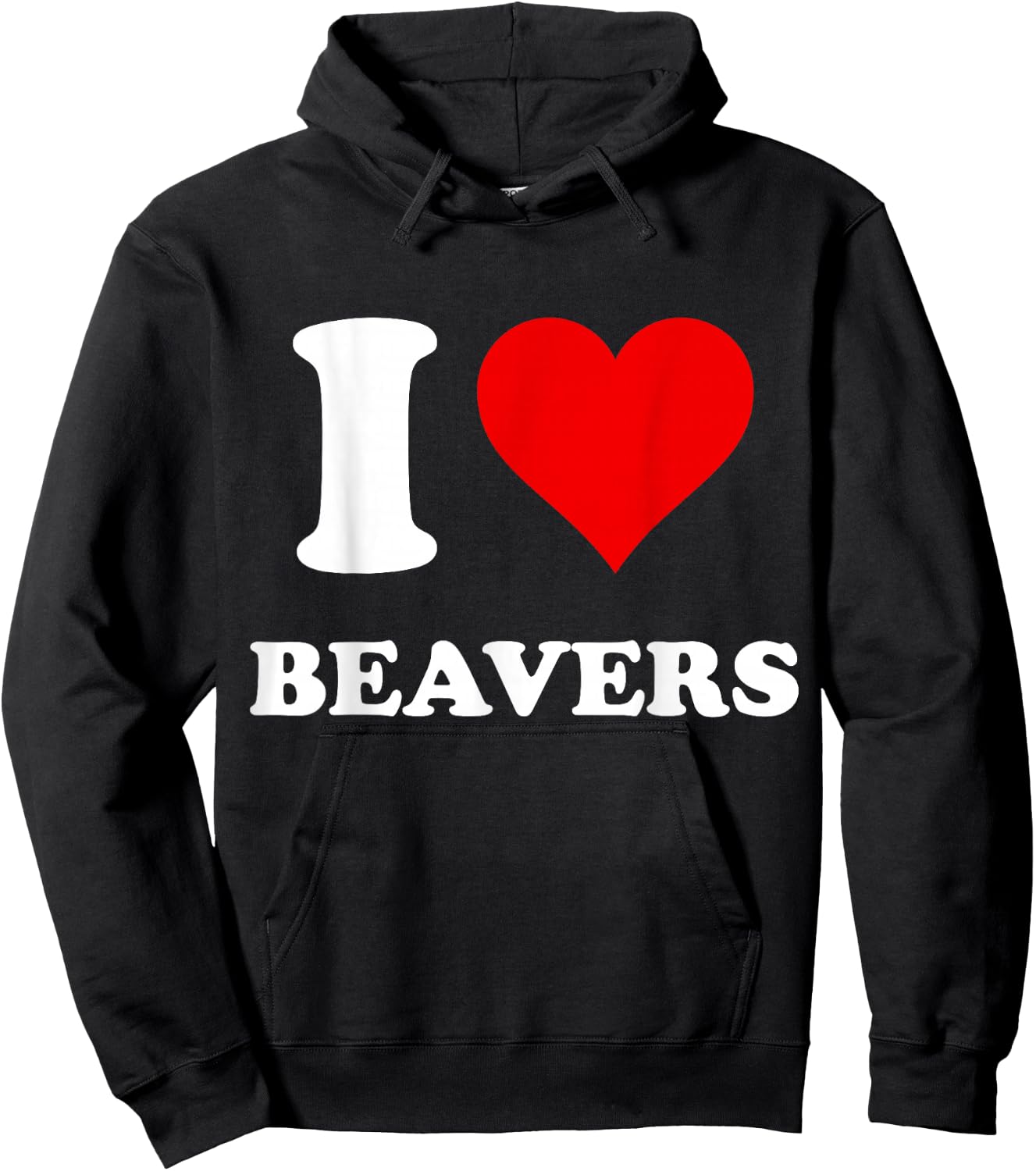 I Heart Beavers I Love Beavers Hoodie - Hoodie | Black