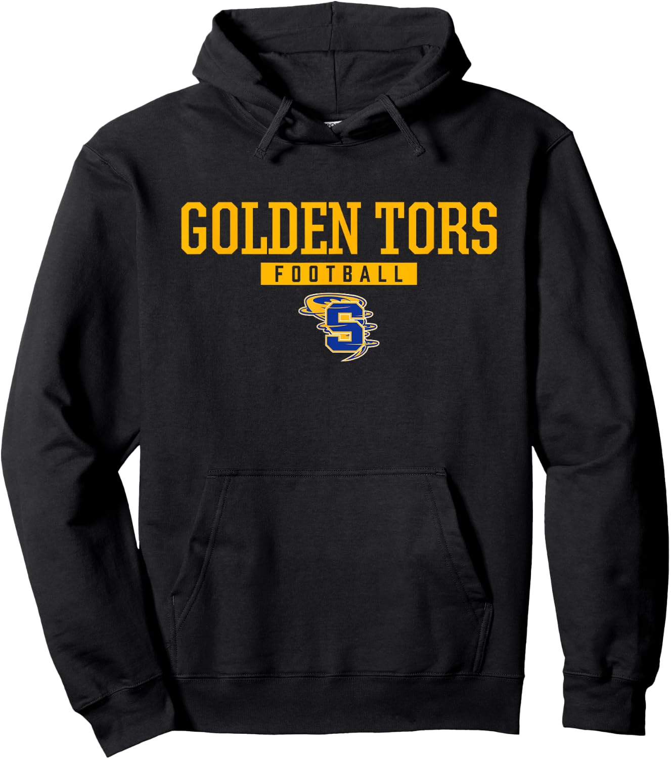 Sulphur Golden Tors Logo Football HS Hoodie - Hoodie | Black