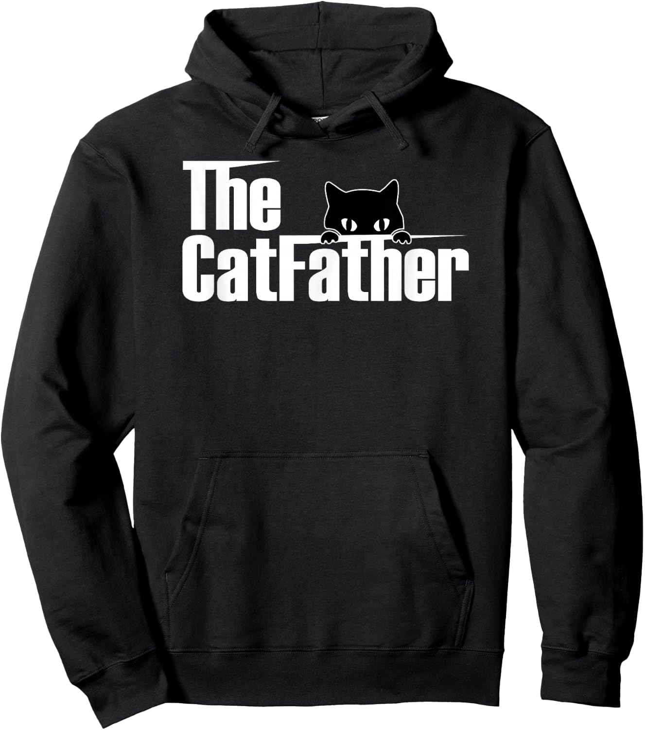 The Catfather | Funny Cute Cat Father Hoodie - Hoodie | Black