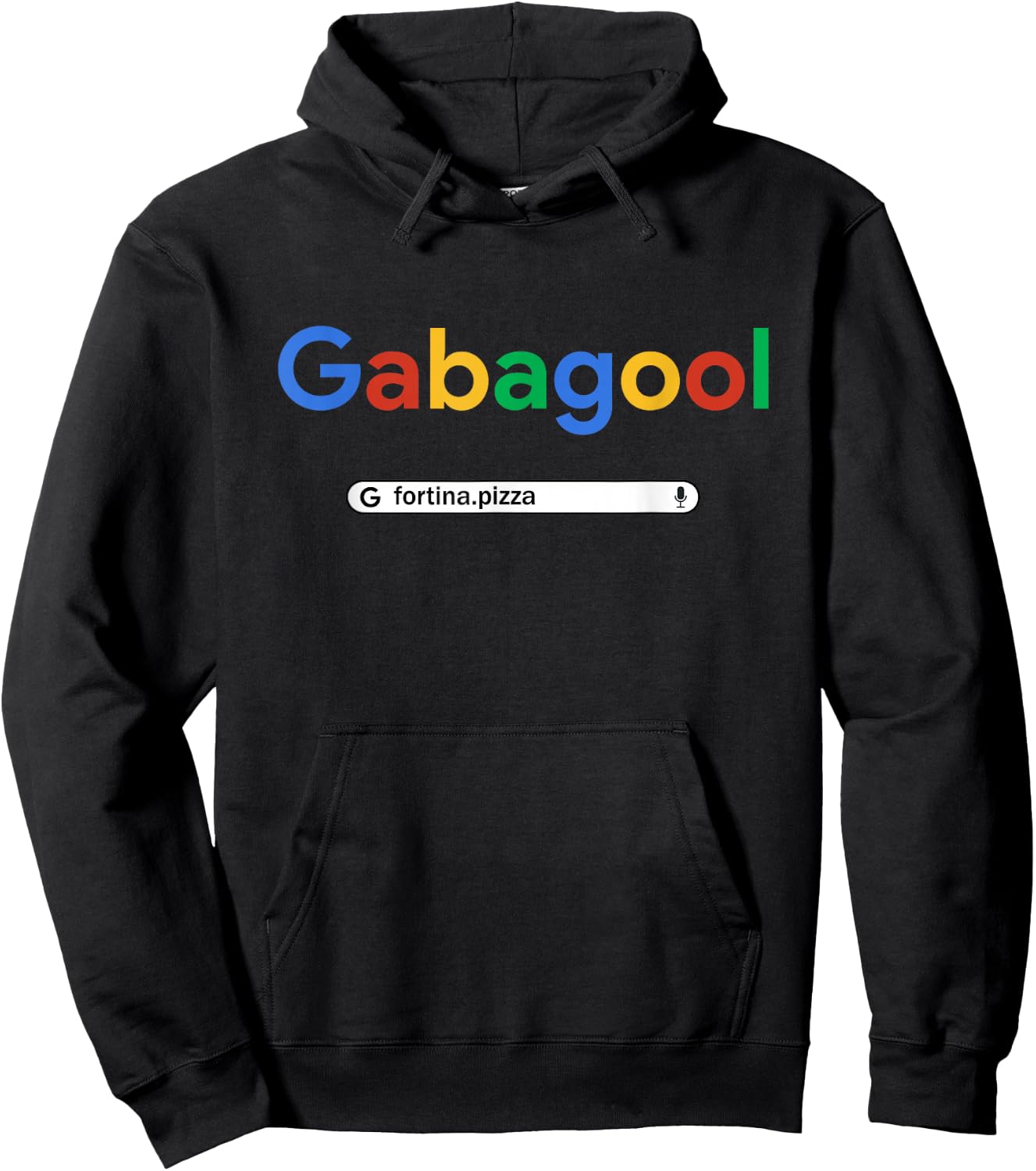 Gabagool Goole Fortina Pizza Hoodie - Hoodie | Black