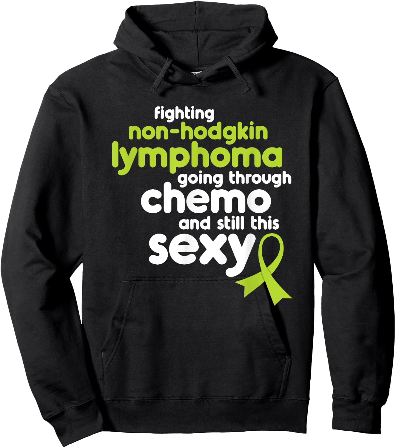 Non-Hodgkin Lymphoma Shirt | Funny Cancer Meme Gift Hoodie - Hoodie | Black